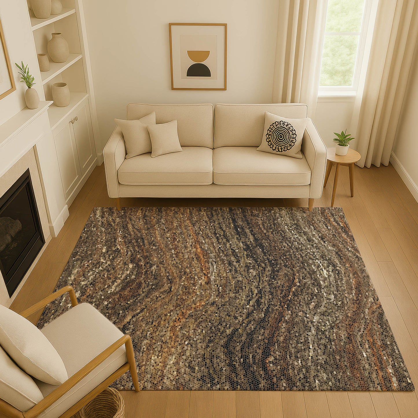 Dalyn Rugs Lumara Brown Transitional