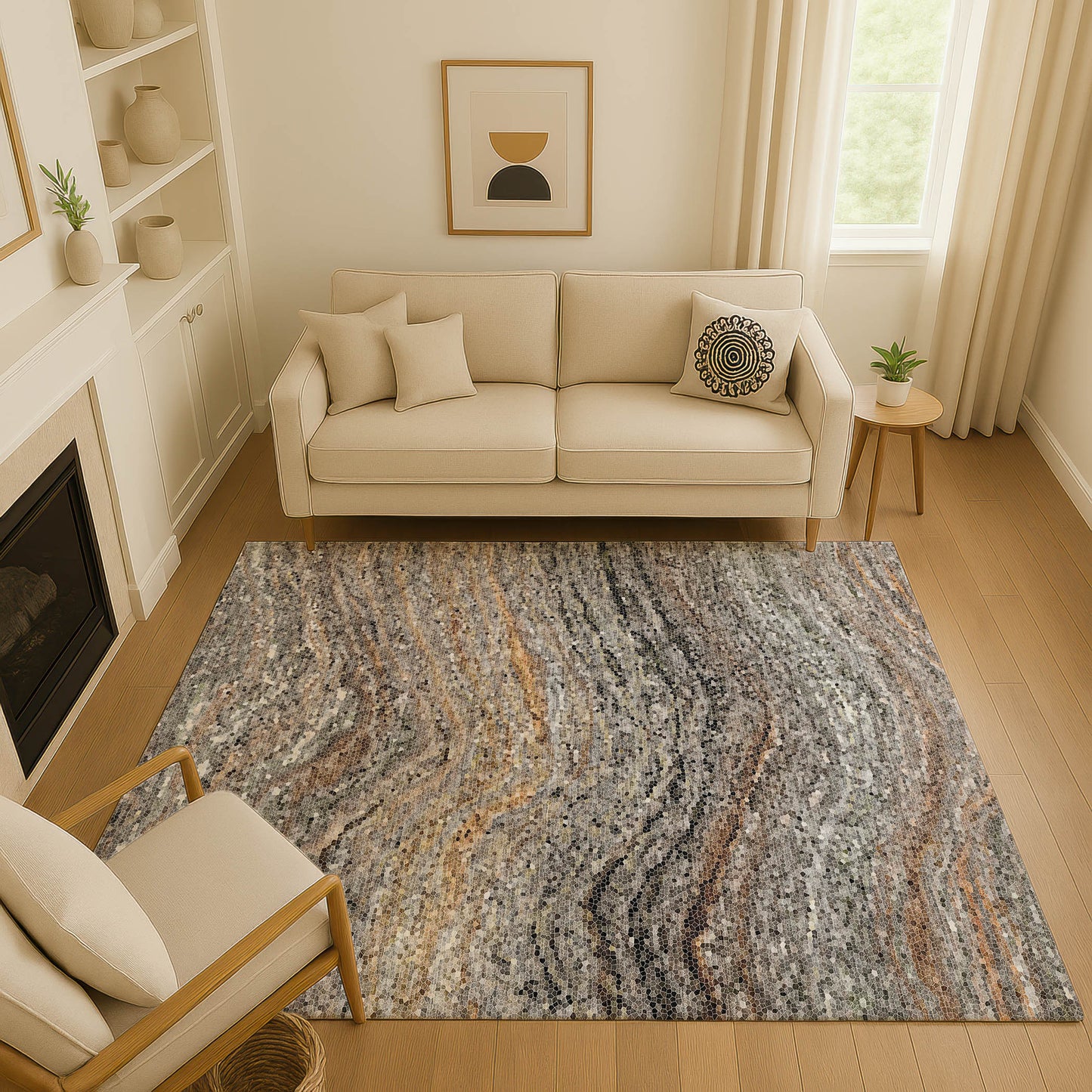 Dalyn Rugs Lumara Pewter Transitional