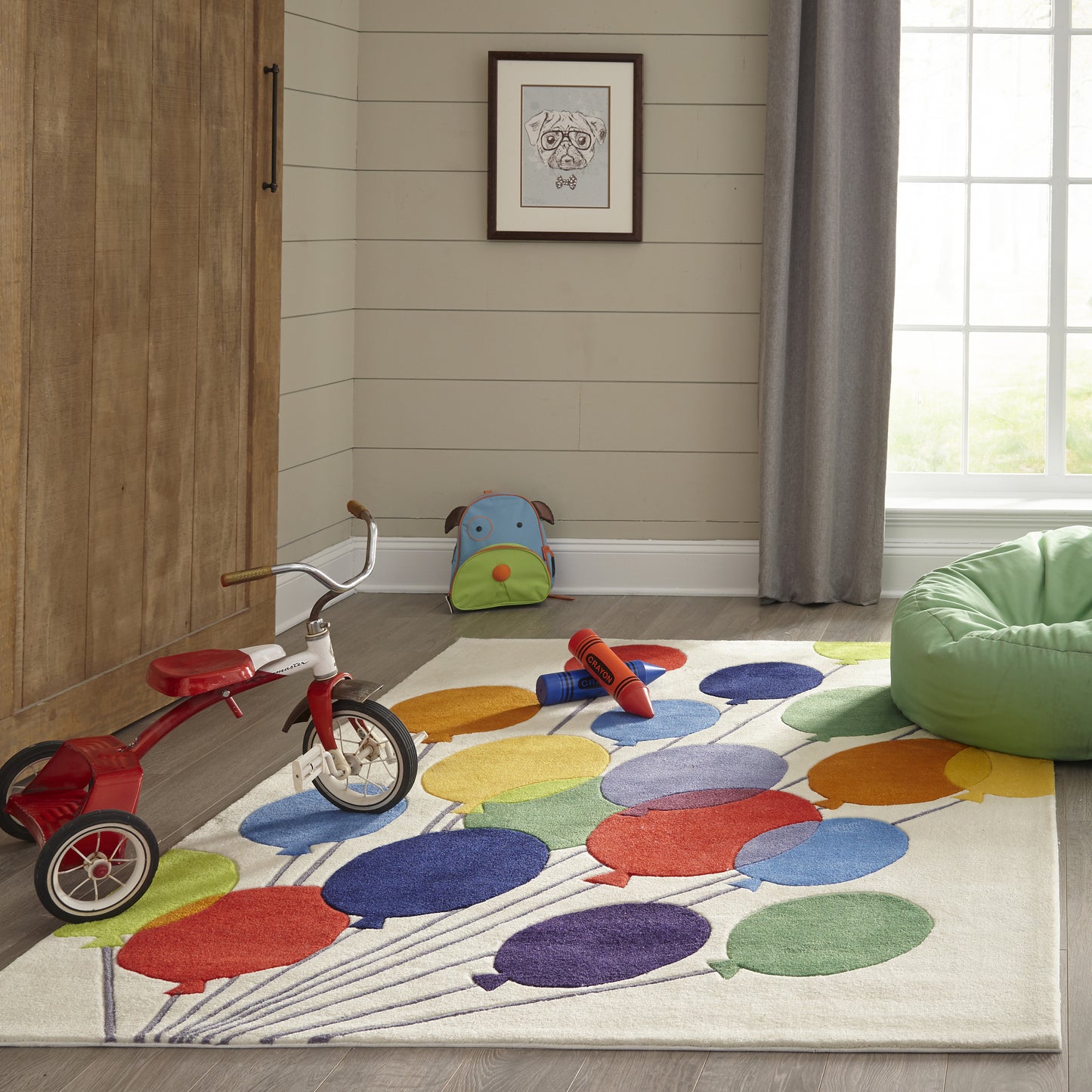 Momeni Lil Mo Whimsy Multi Balloons Contemporary