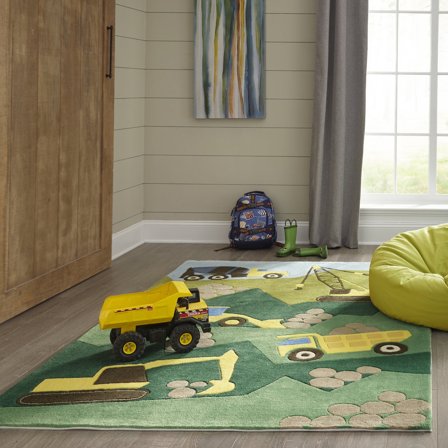 Momeni Lil Mo Whimsy Green Contemporary