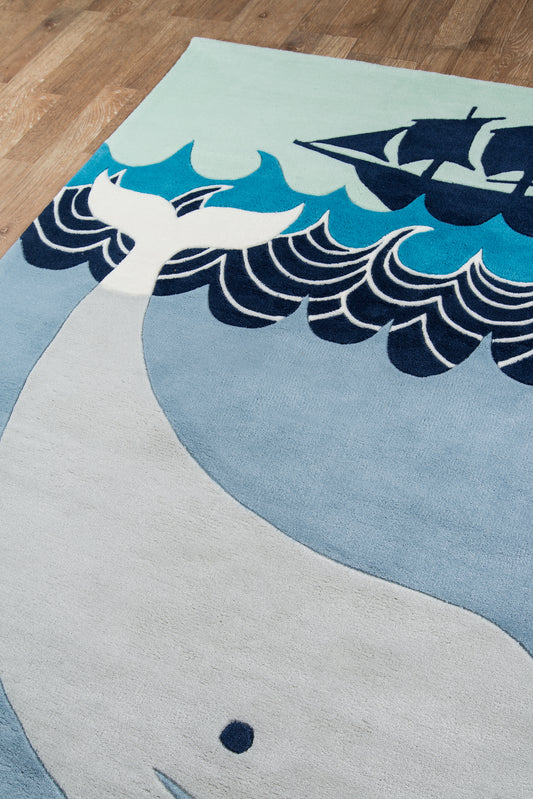 Momeni Lil Mo Whimsy Multi Blue Contemporary