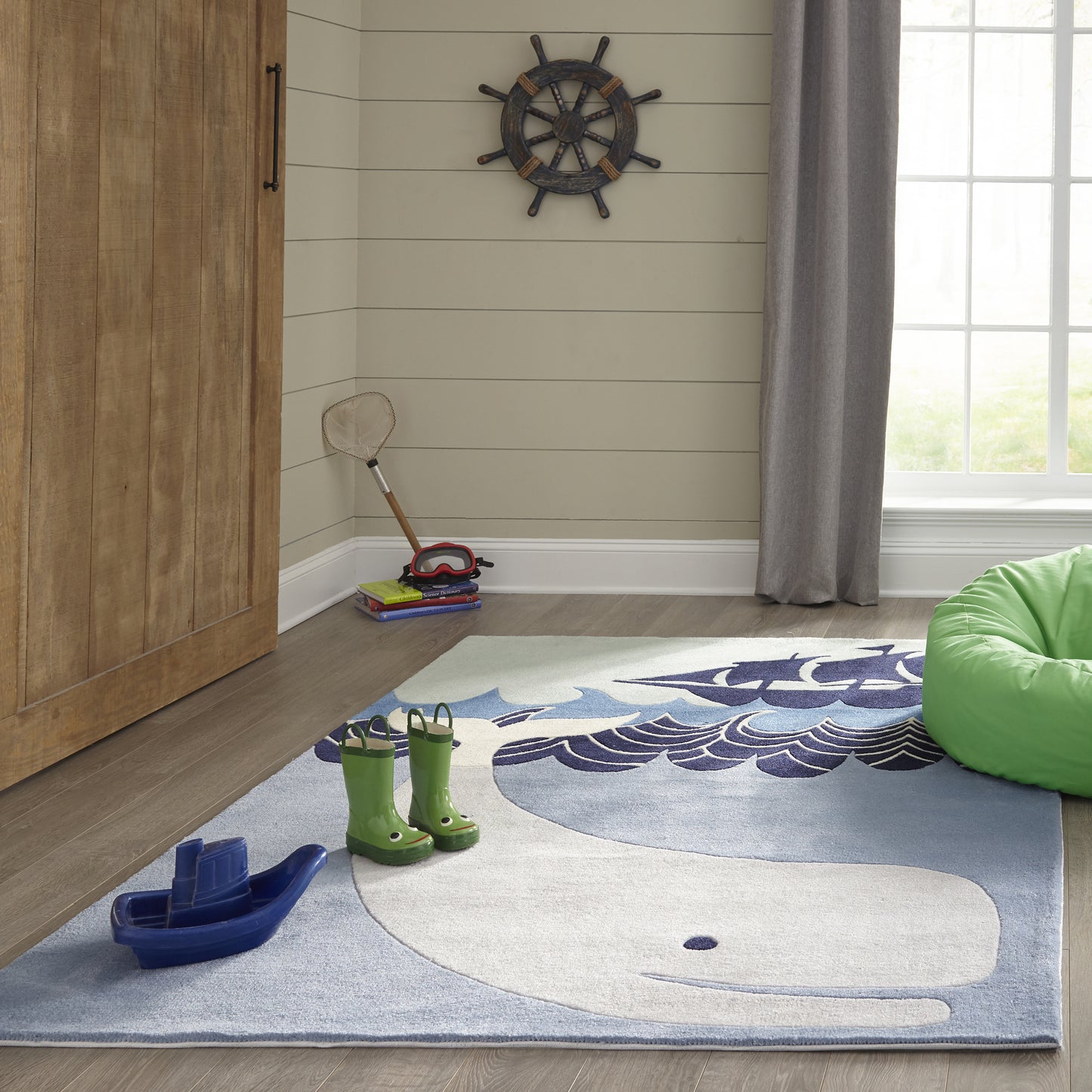 Momeni Lil Mo Whimsy Multi Blue Contemporary