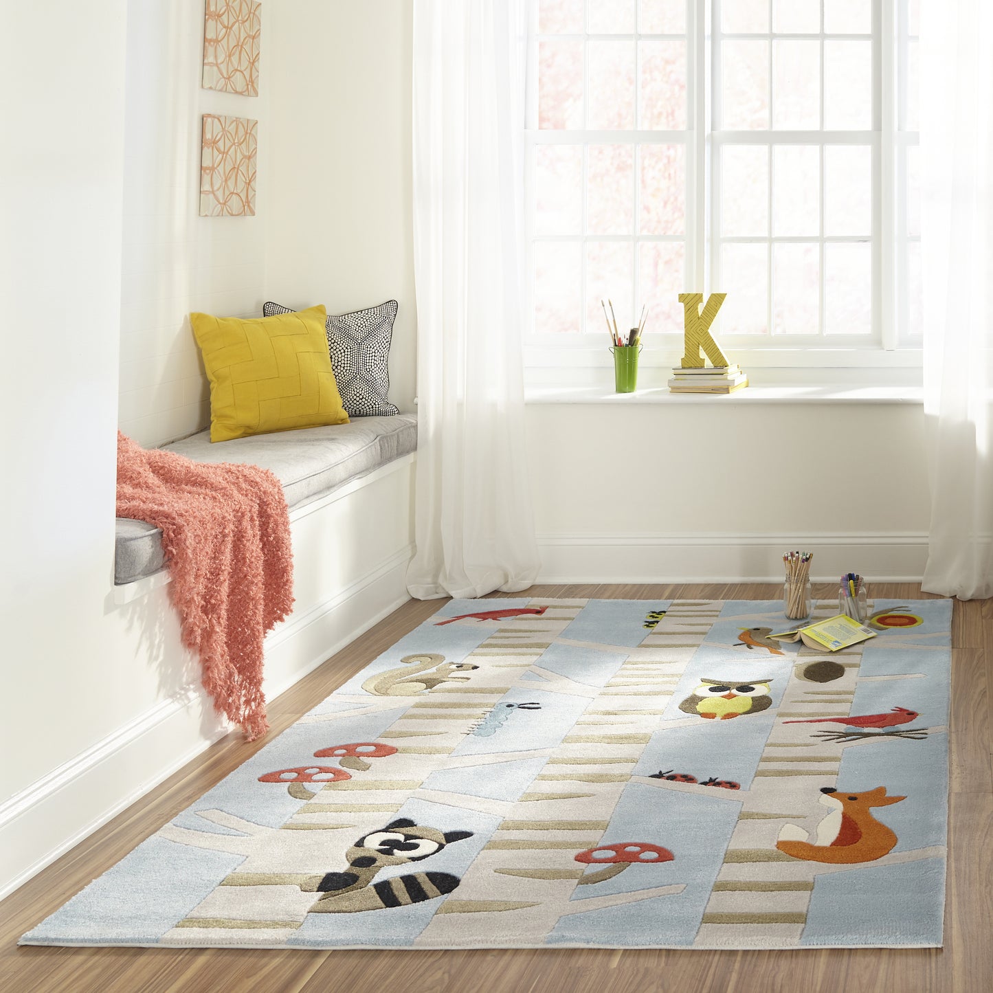 Momeni Lil Mo Whimsy Light Blue Contemporary