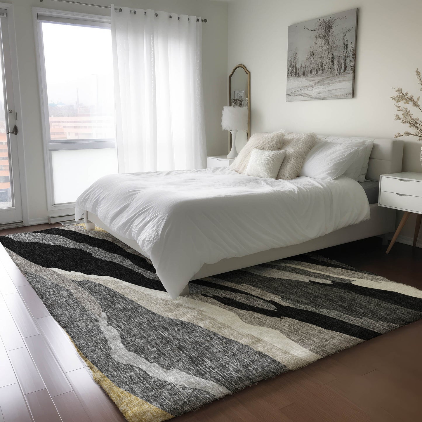 Dalyn Rugs Lorenzo Black Transitional