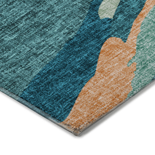 Dalyn Rugs Lorenzo Teal Transitional