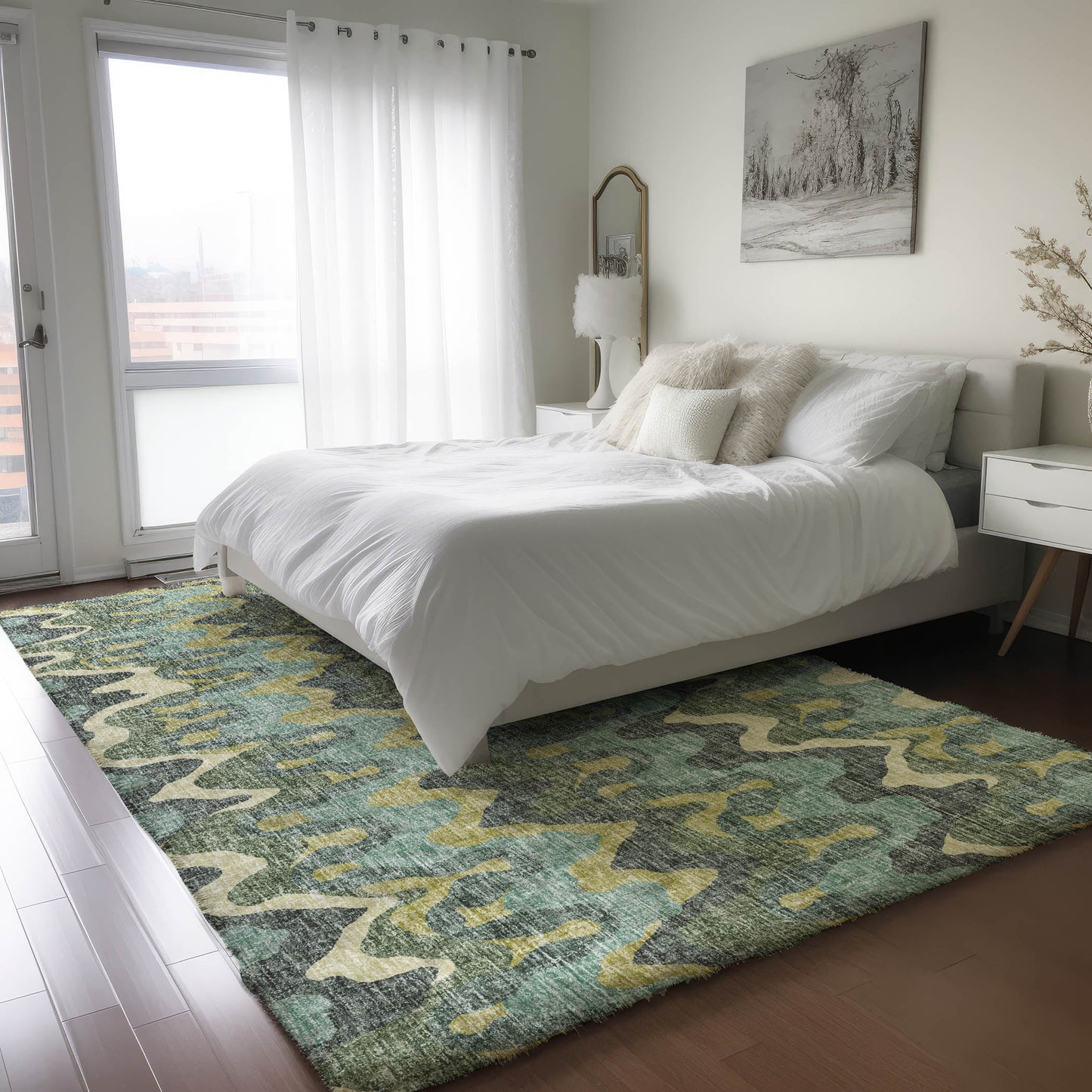 Dalyn Rugs Lorenzo Teal Transitional