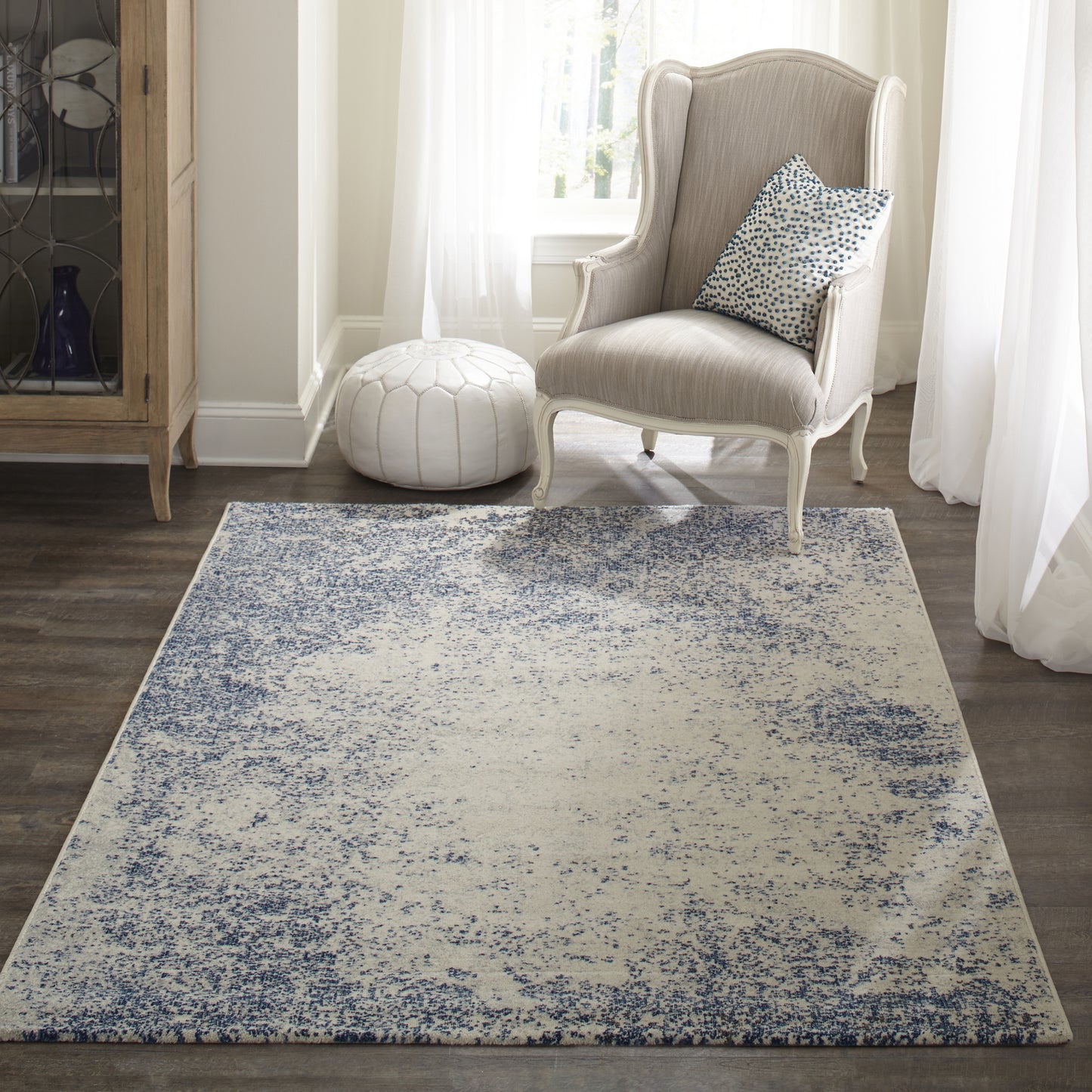 Momeni Loft Blue Transitional
