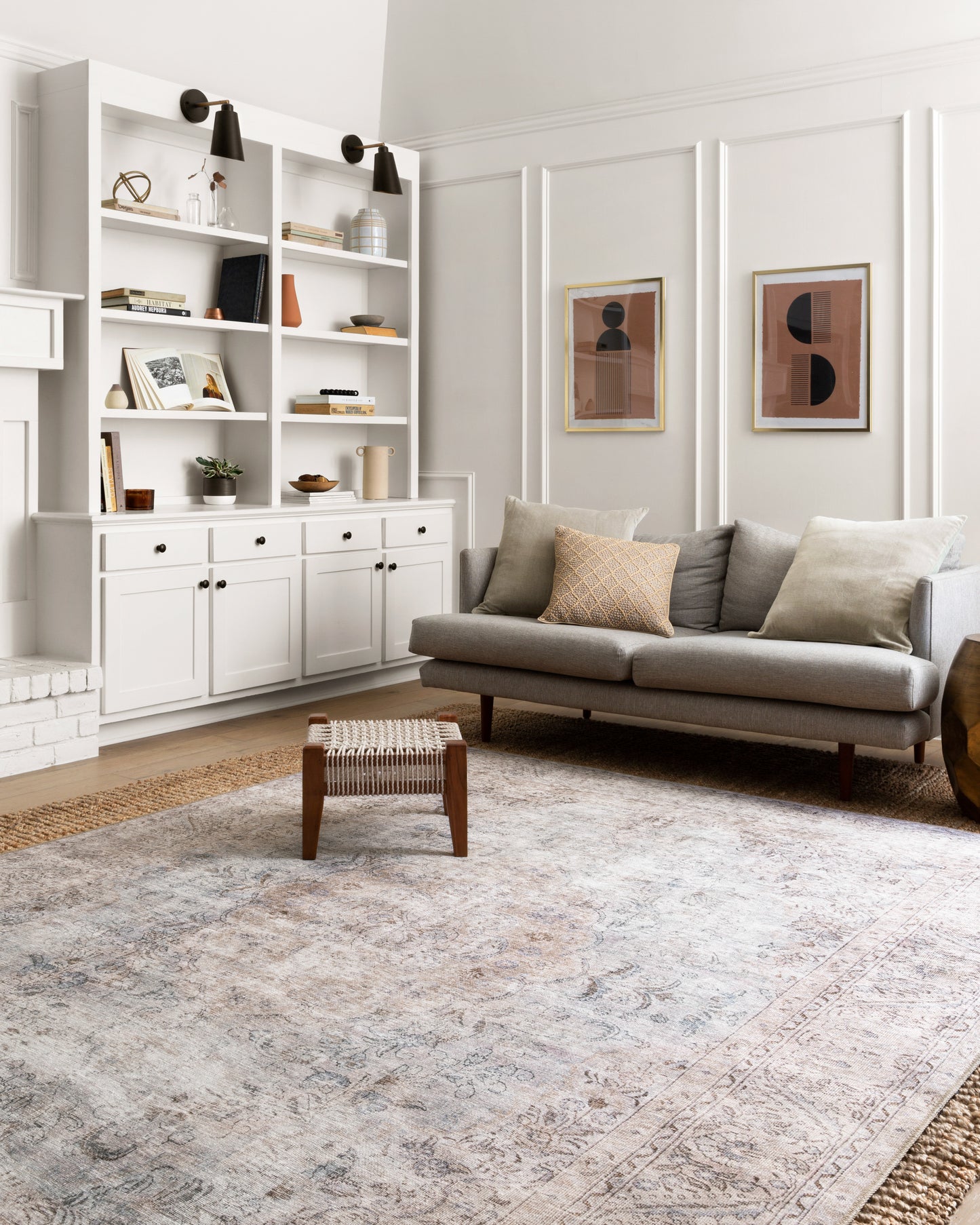 Loloi II Loren Silver Slate Transitional