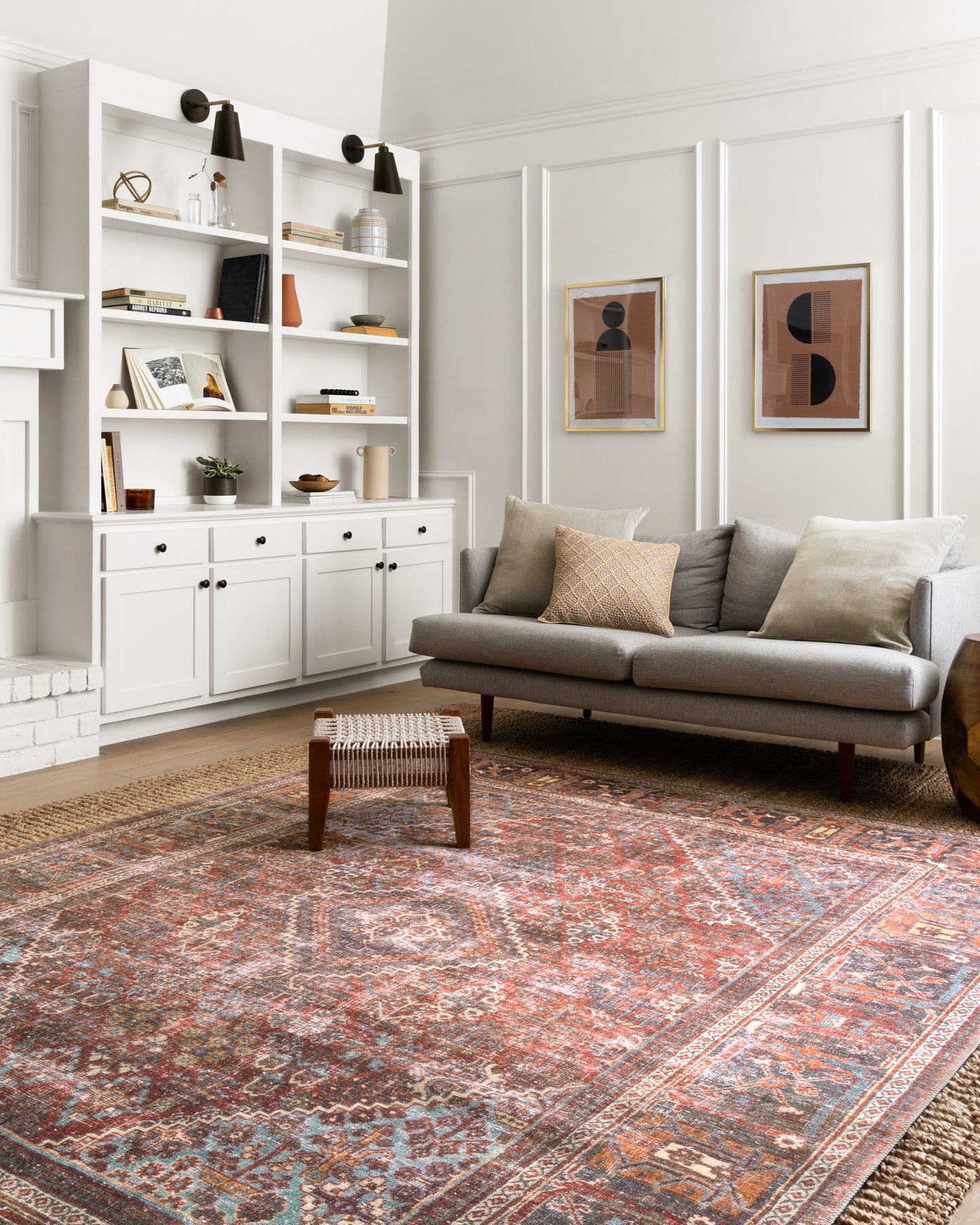 Loloi II Loren Brick Midnight Transitional