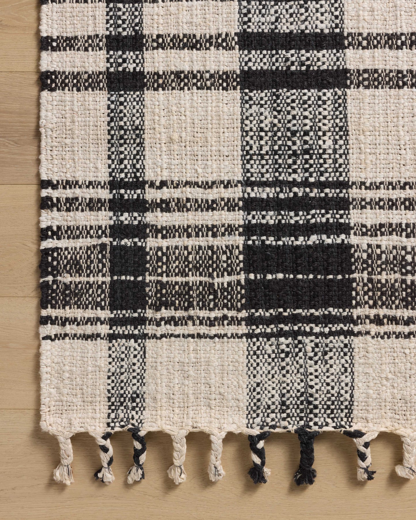 Magnolia Home by Joanna Gaines x Loloi Louie Ivory Black Contemporary