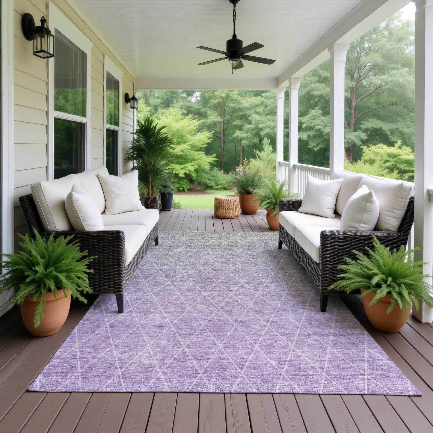 Dalyn Rugs Lazio Lavender transitional