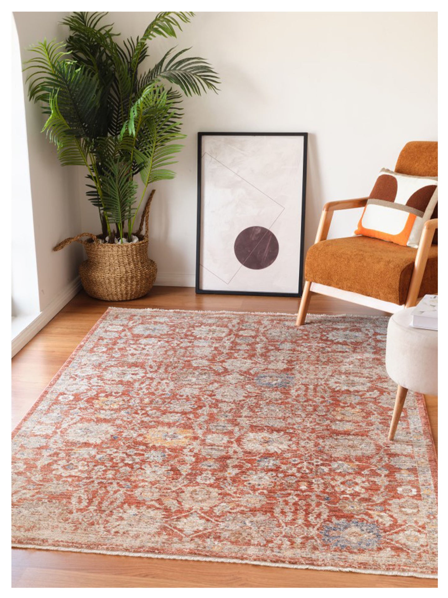 Limited Alborg ABG-304 Pink Traditional Machinemade Rug