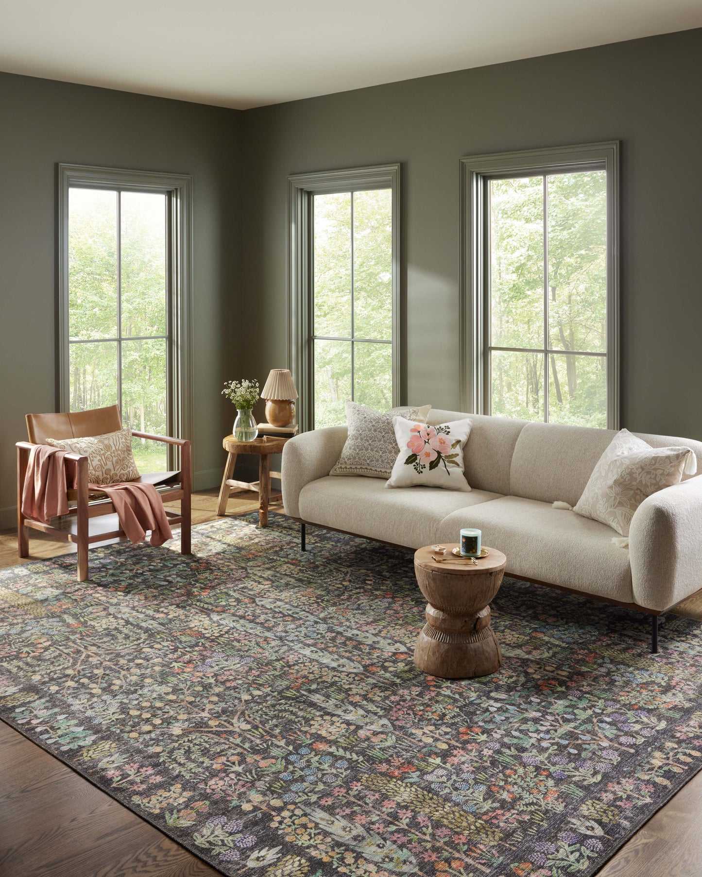 Rifle Paper Co. x Loloi Maison Charcoal Traditional