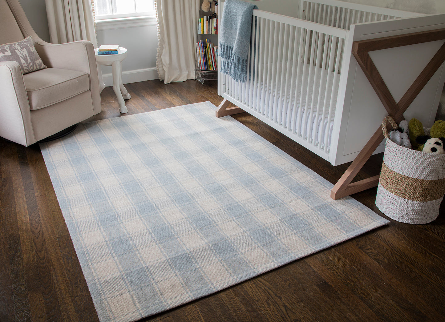 Erin Gates Marlborough Light Blue Modern