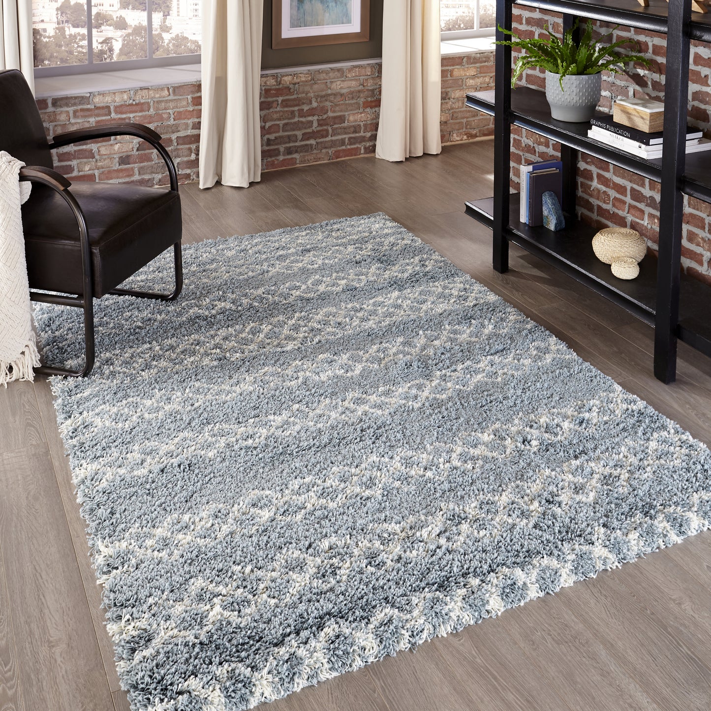 Momeni Maya Blue Contemporary