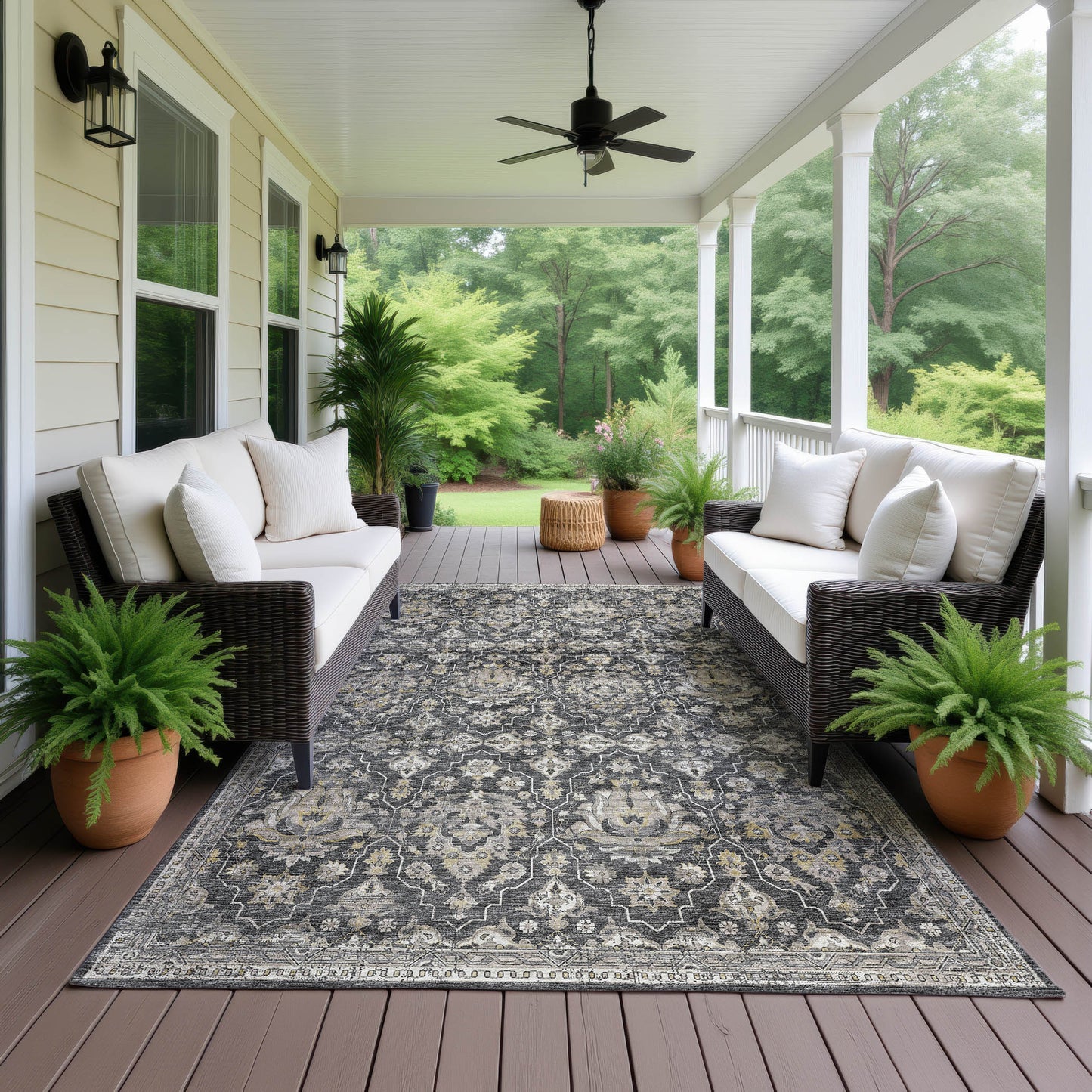 Dalyn Rugs Marbella Charcoal Traditional