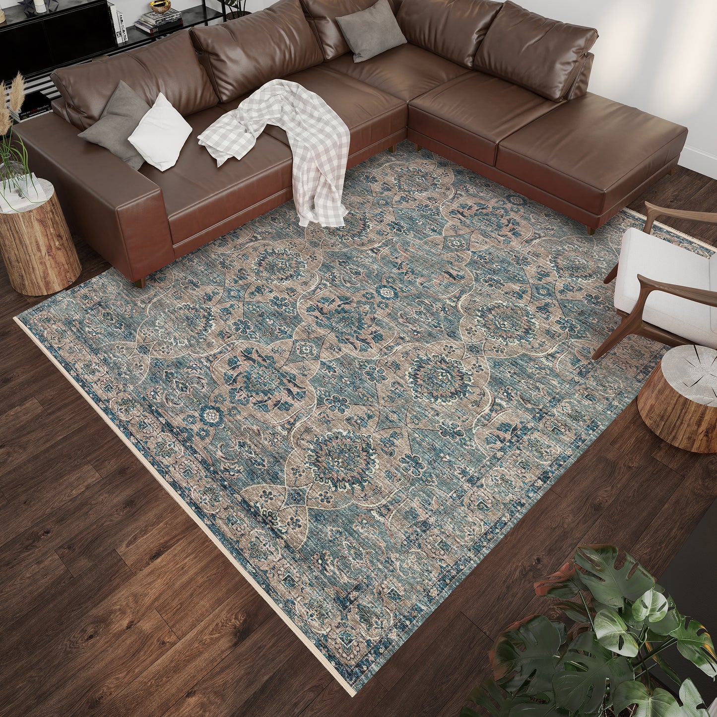 Dalyn Rugs Marbella Mineral Blue Traditional