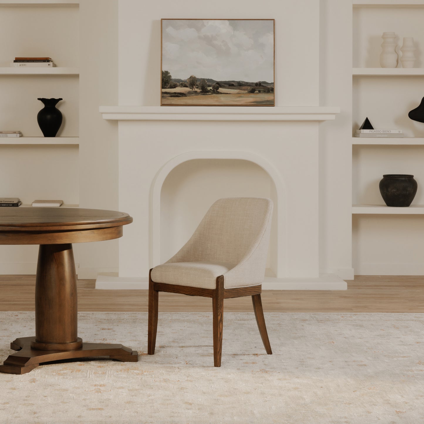 Moes Home Dining Chairs EDWARD Beige Rustic Furniture Rug