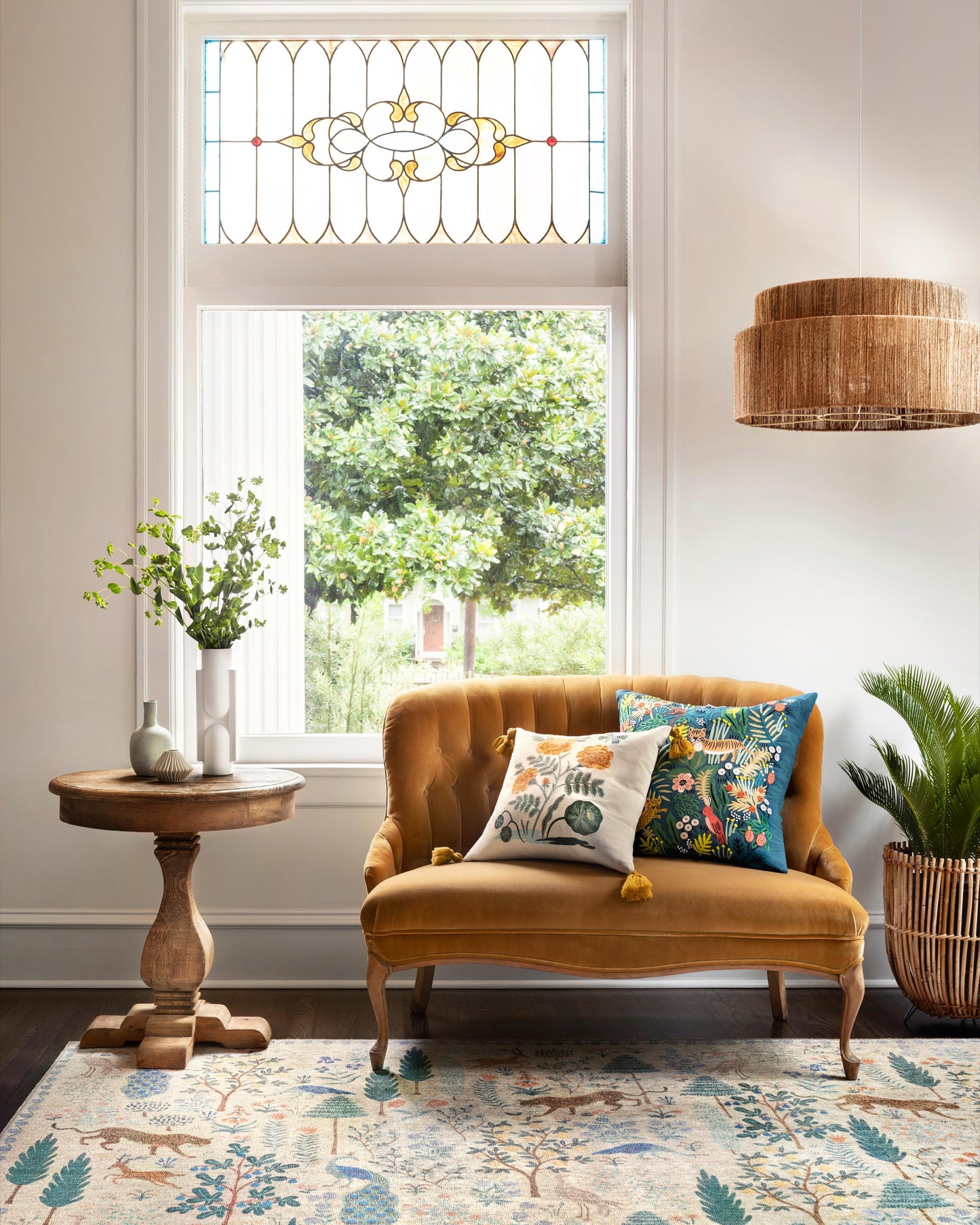 Rifle Paper Co. x Loloi Menagerie Cream Contemporary