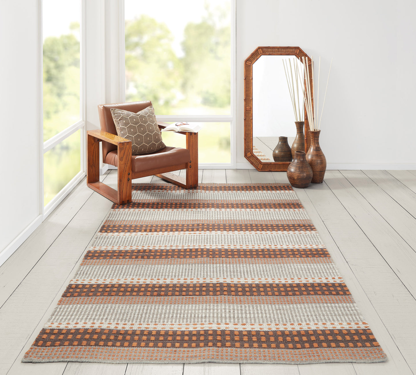 Momeni Mesa Rust Contemporary