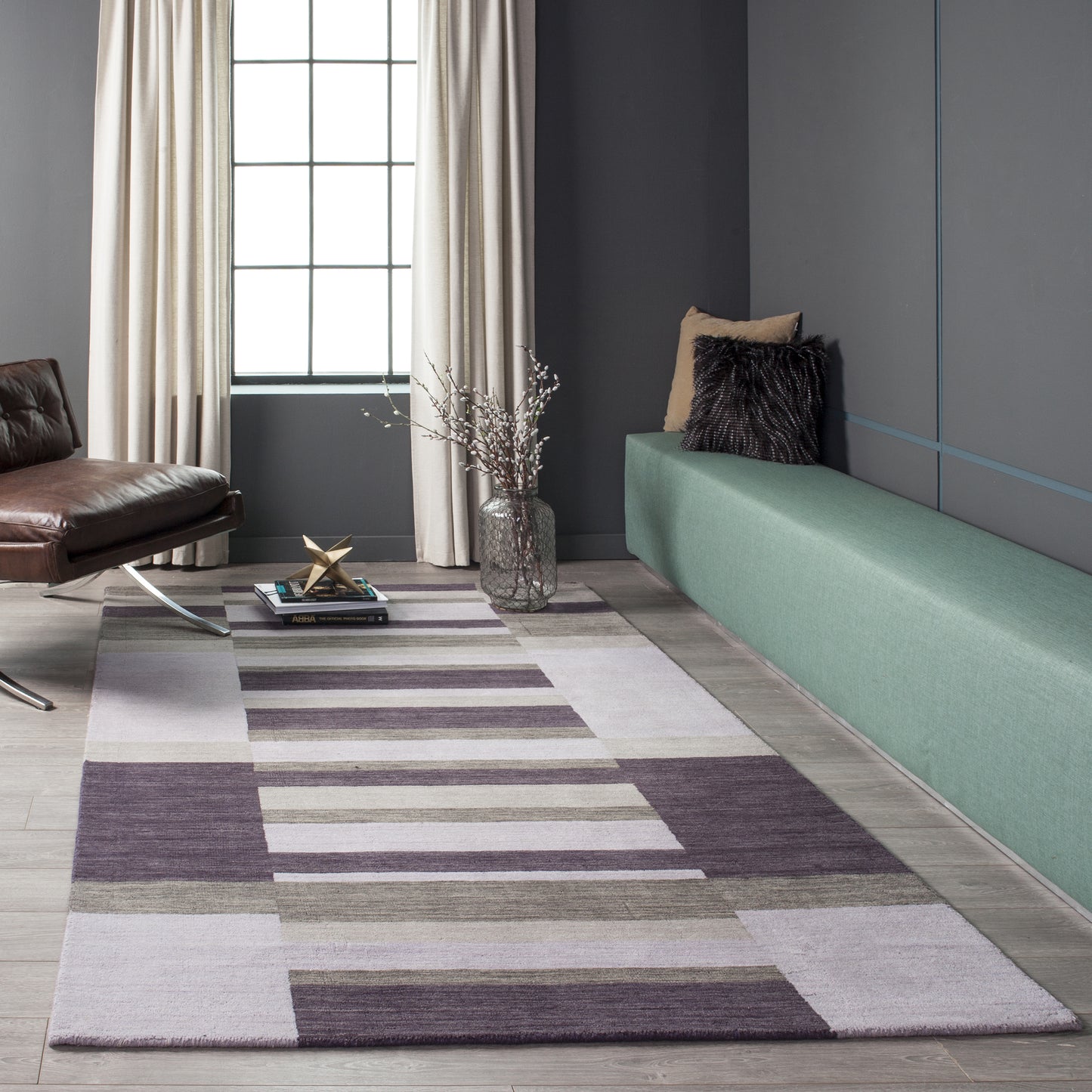 Momeni Metro Lilac Contemporary