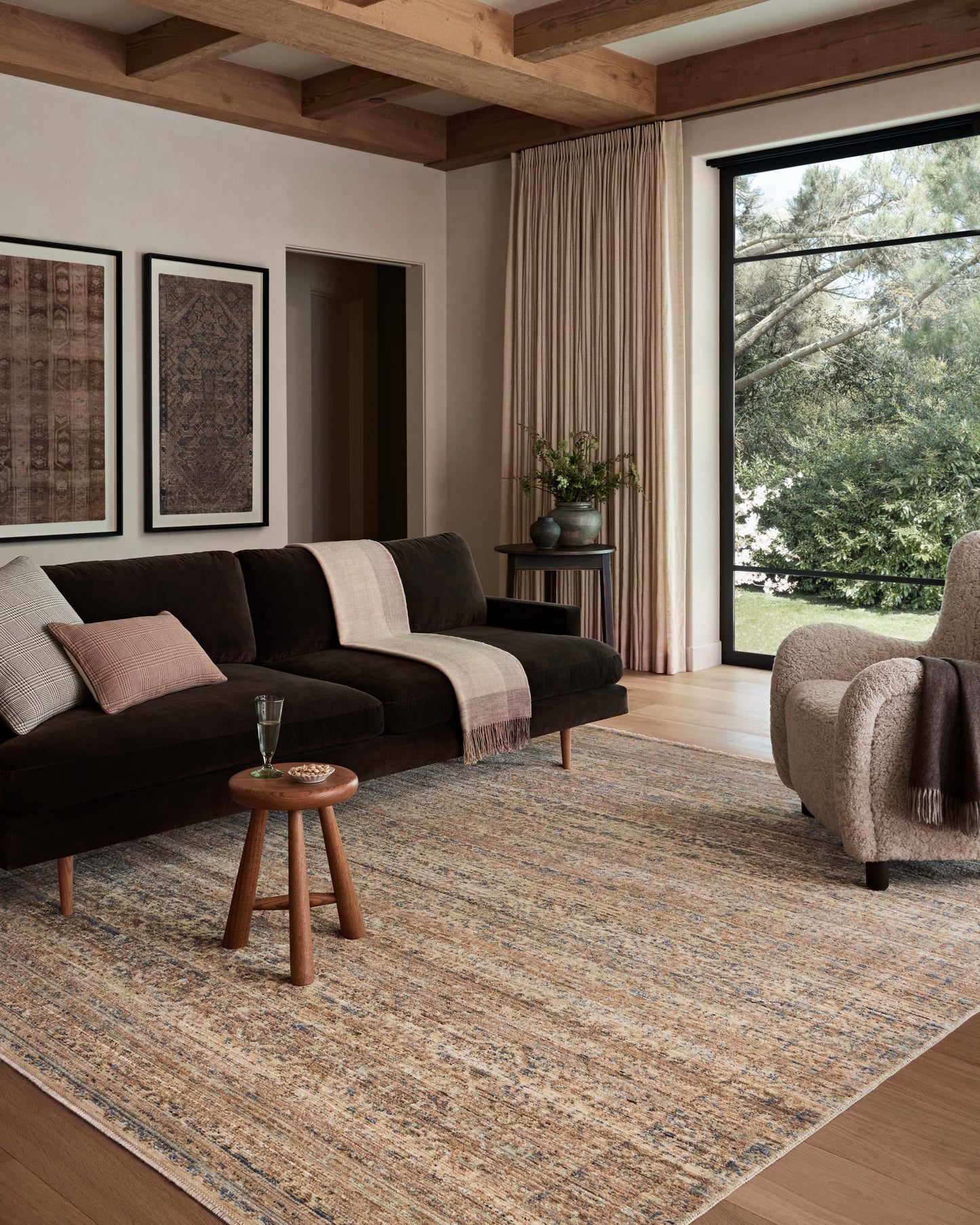 Amber Lewis x Loloi Molly Natural Denim Traditional