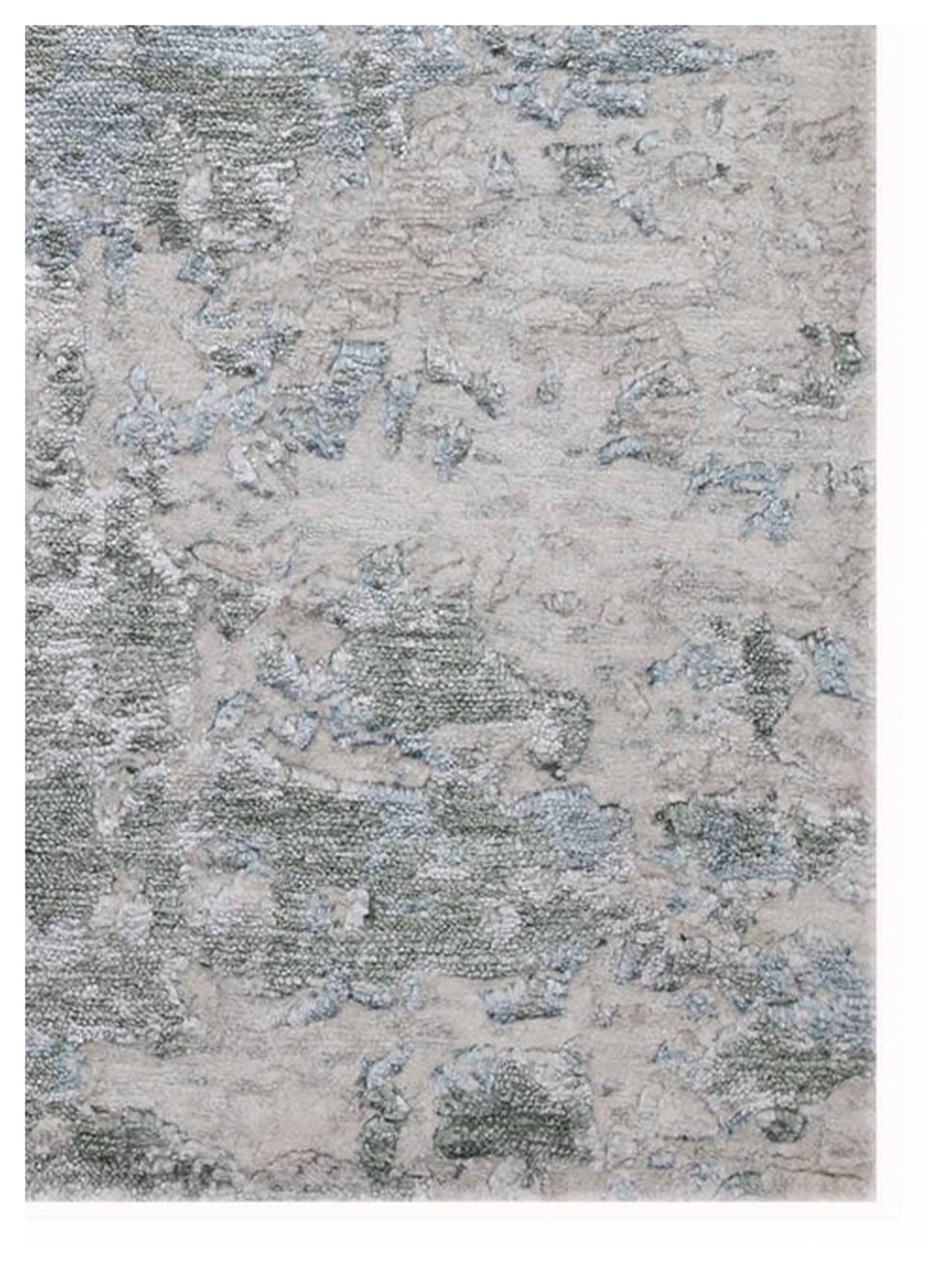 Artisan Mary Ivory Green Contemporary Knotted Rug - Rugs - Artisan - Atlanta Designer Rugs