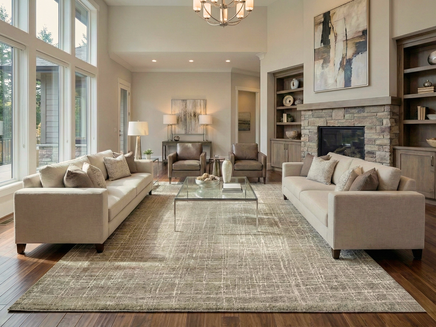 Artisan Mary Fog Contemporary Knotted Rug