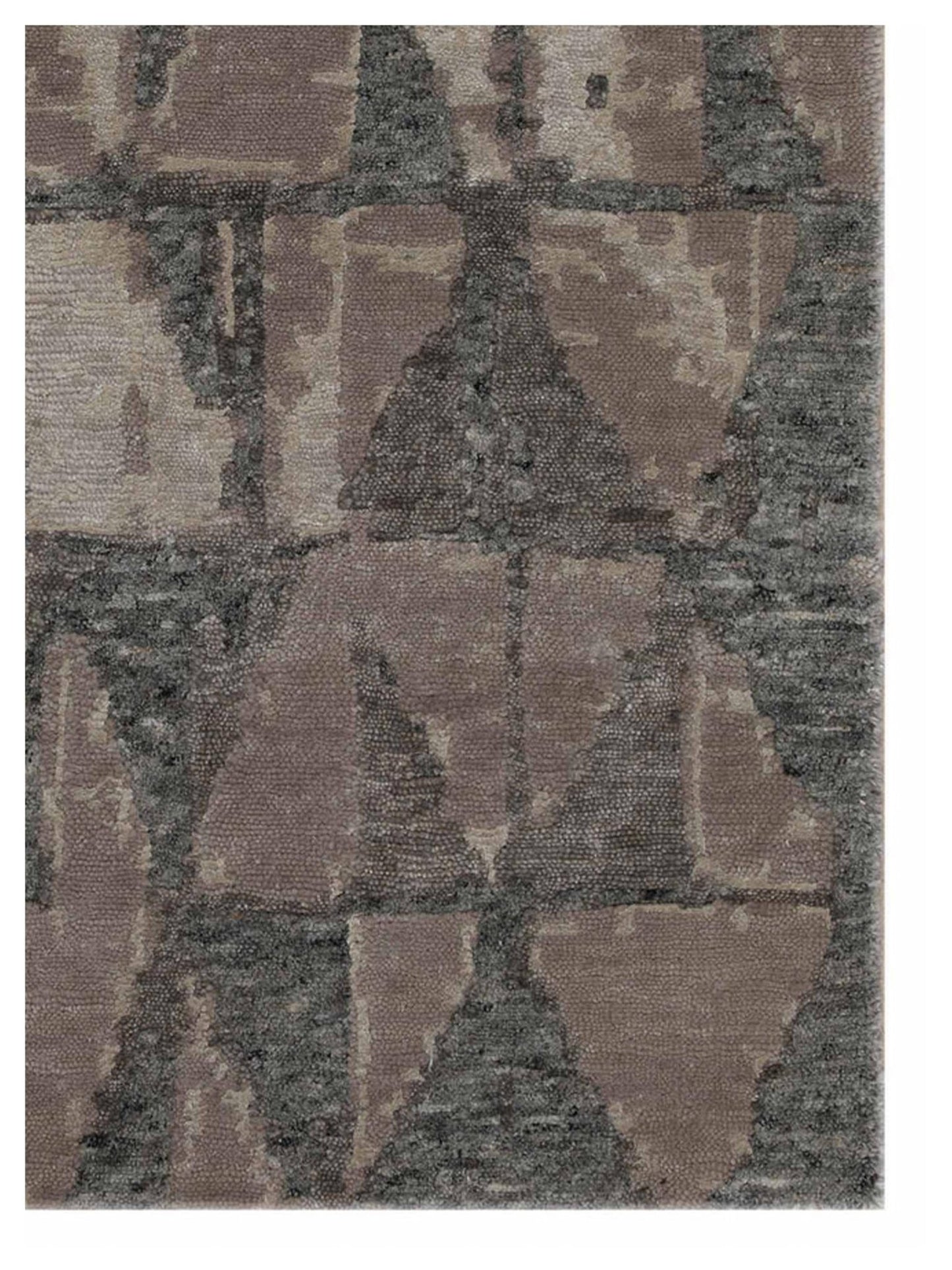 Artisan Mary Tonal Brown Contemporary Knotted Rug - Rugs - Artisan - Atlanta Designer Rugs
