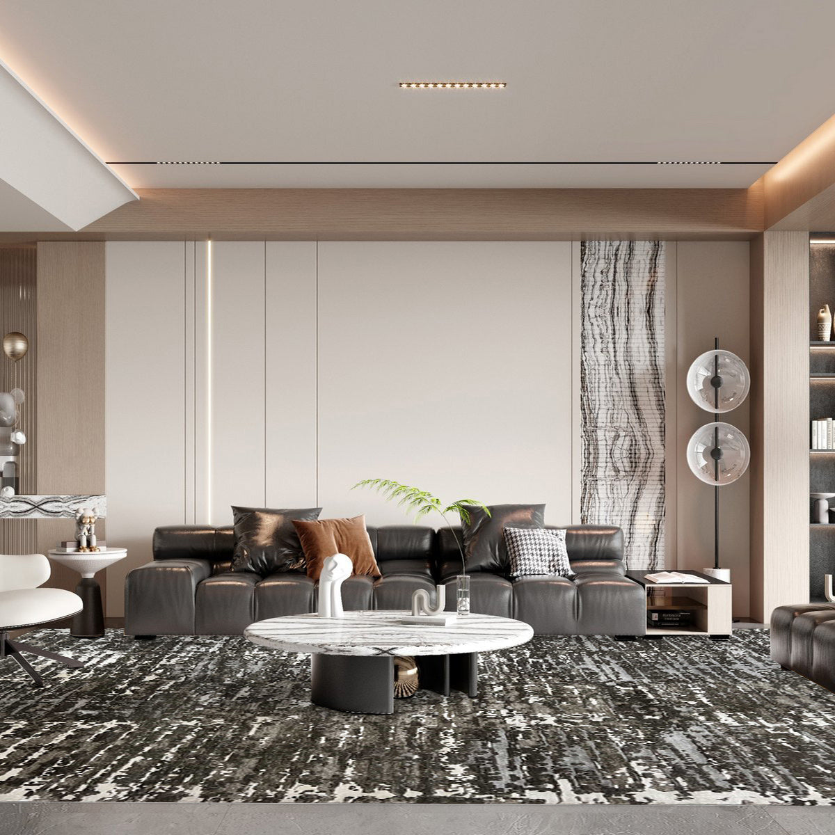 Artisan Mary MN-424 Brown Contemporary Knotted Rugs