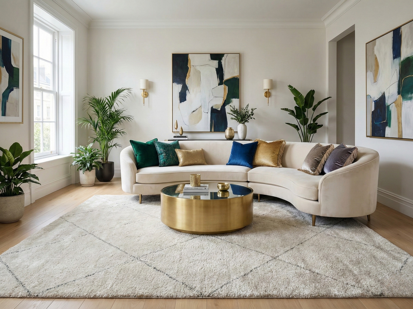 Artisan Marion Ivory Transitional Knotted Rug