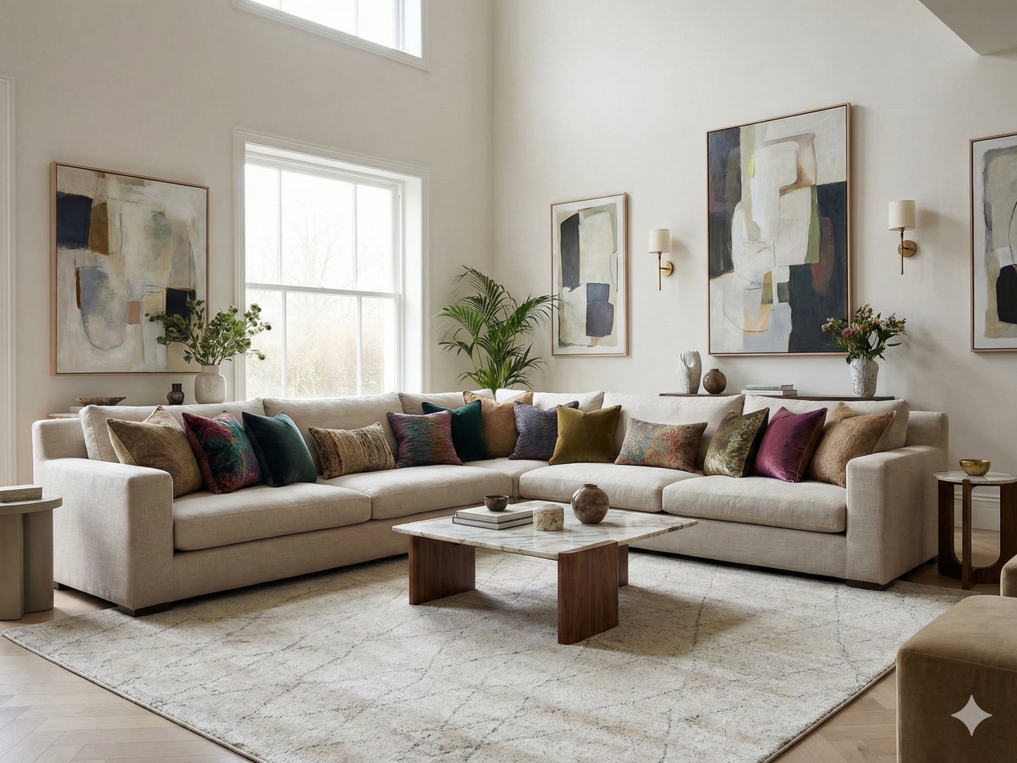 Artisan Marion Ivory Transitional Knotted Rug