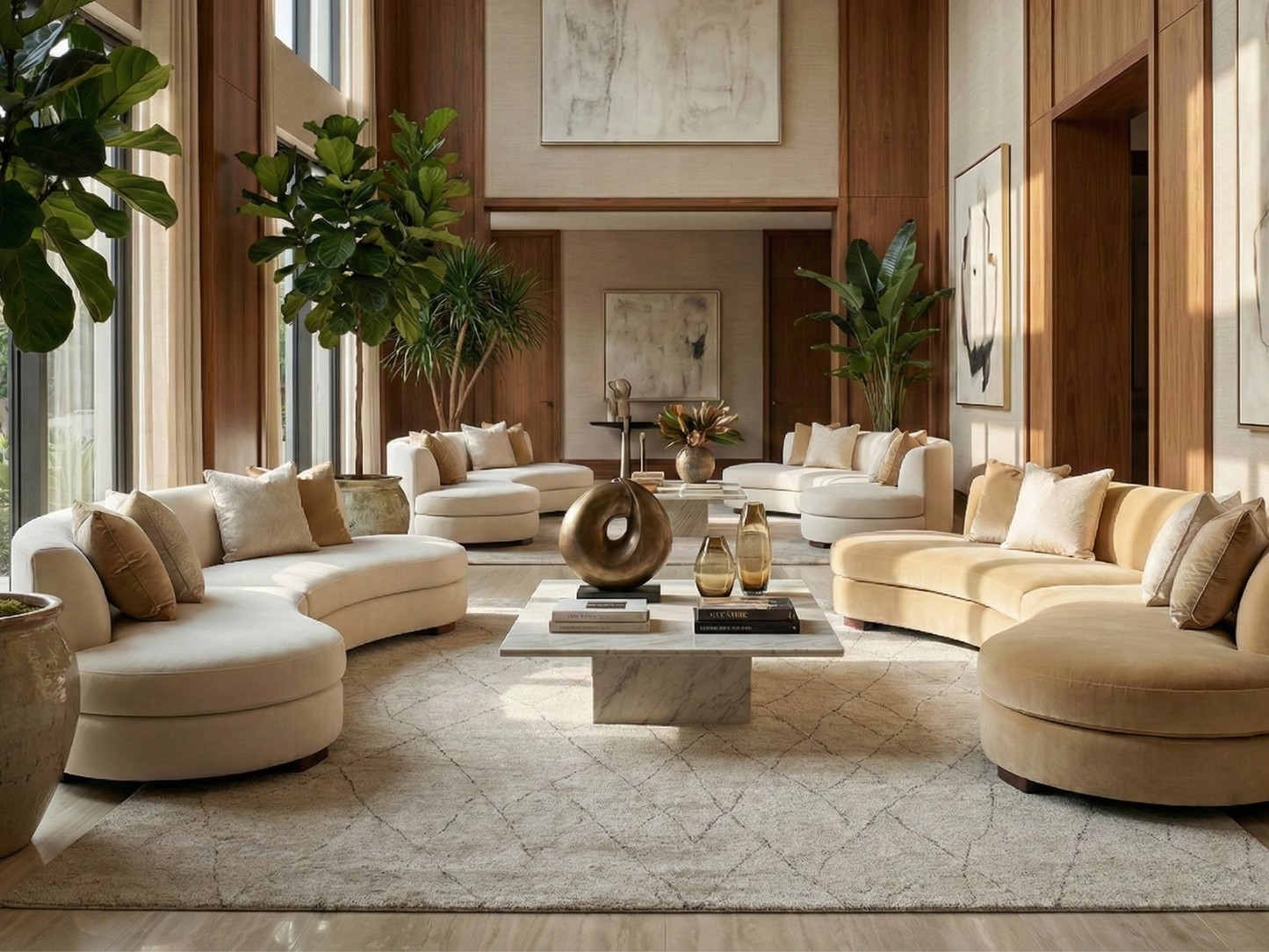 Artisan Marion Ivory Transitional Knotted Rug