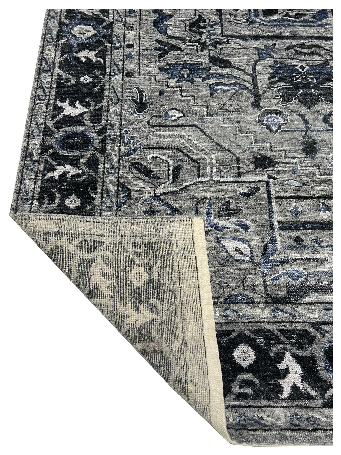 Artisan Nova Grey Iron Contemporary Knotted Rug