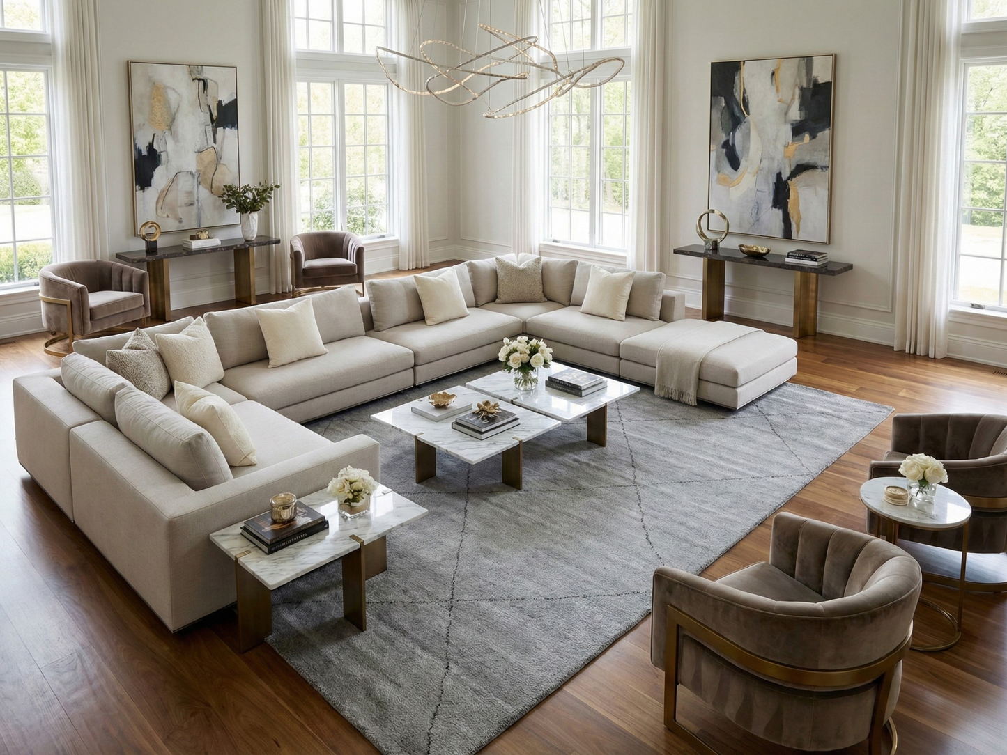 Artisan Marion Grey Transitional Knotted Rug