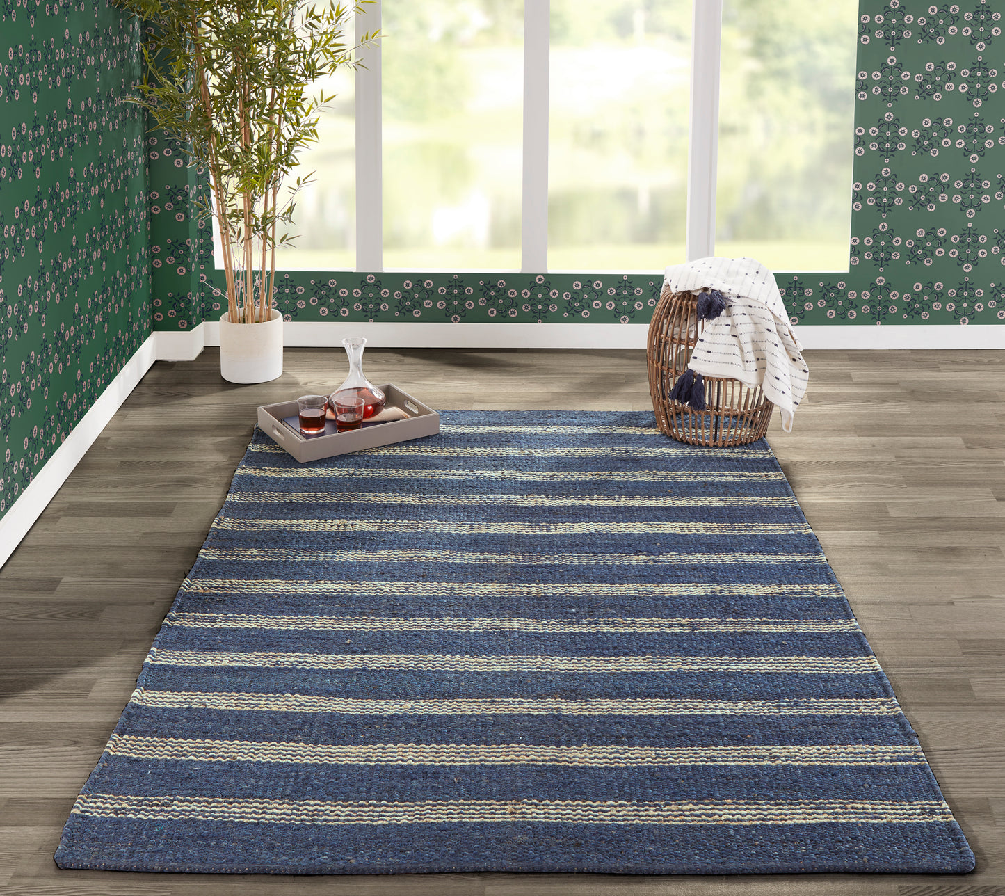 Novogratz Montauk Navy Contemporary