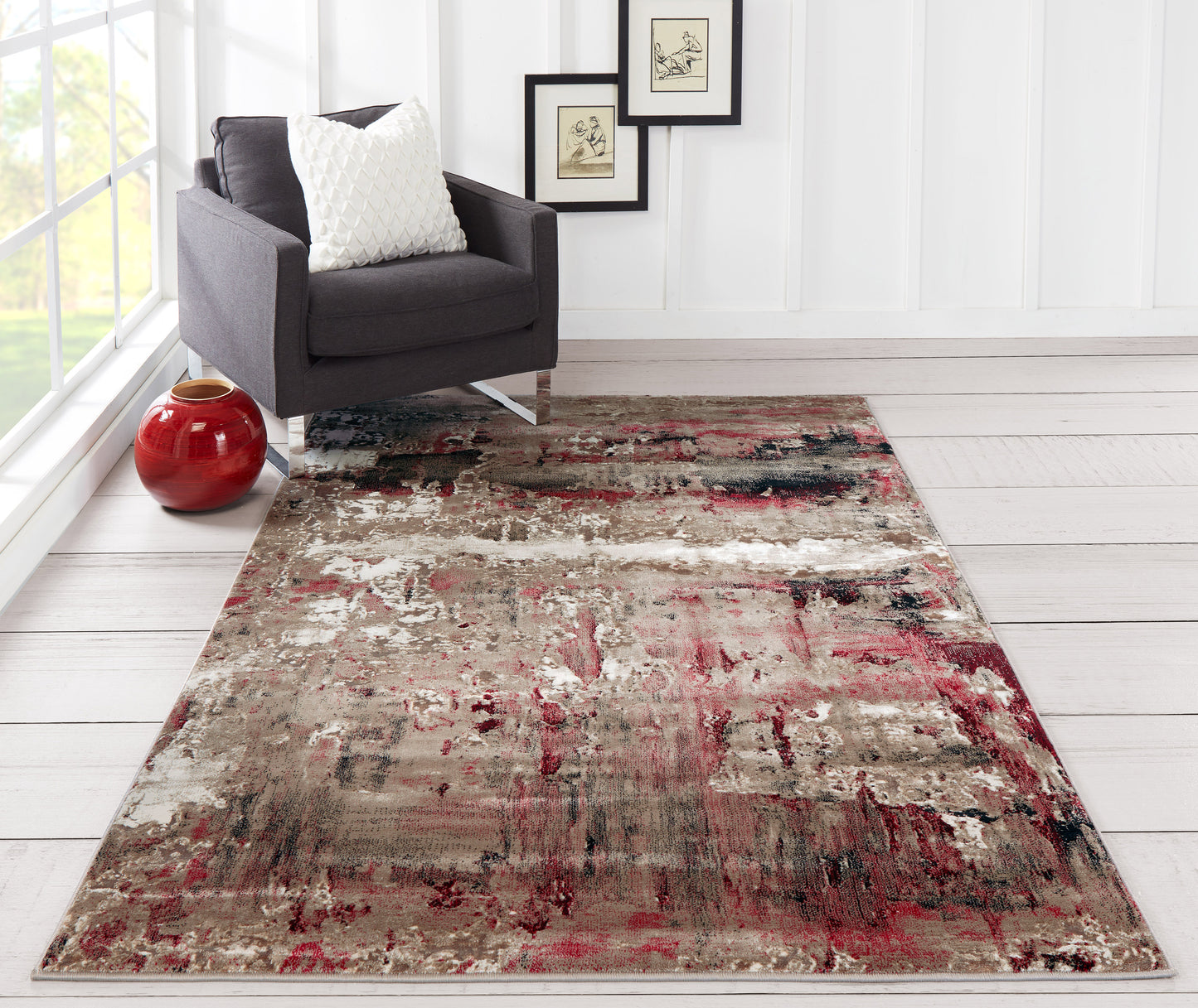 Momeni Monterey Red Contemporary