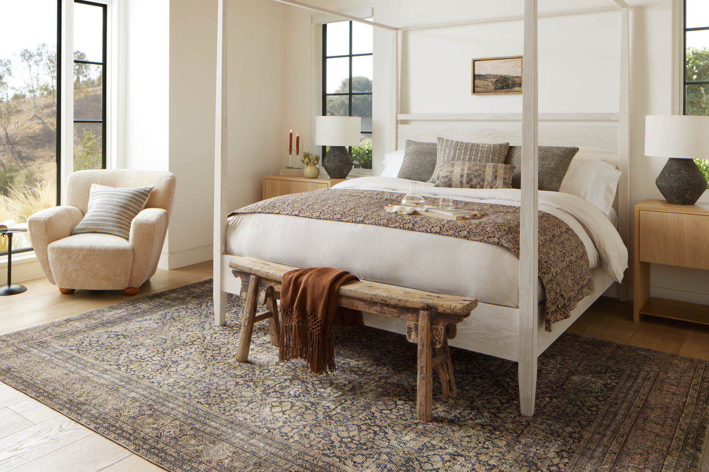 Amber Lewis x Loloi Morgan Denim Multi Traditional