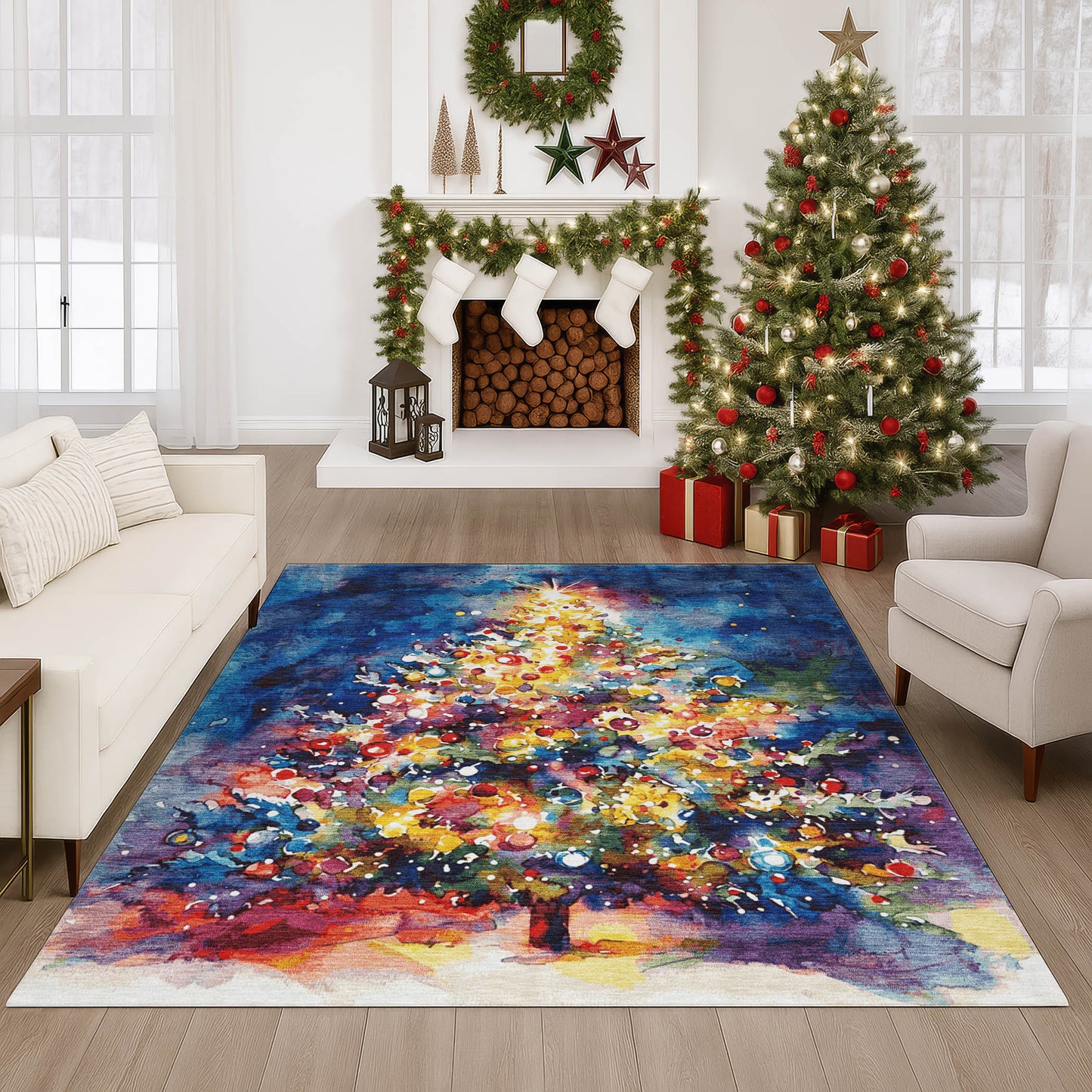 Dalyn Rugs Merry & Bright Navy Holiday