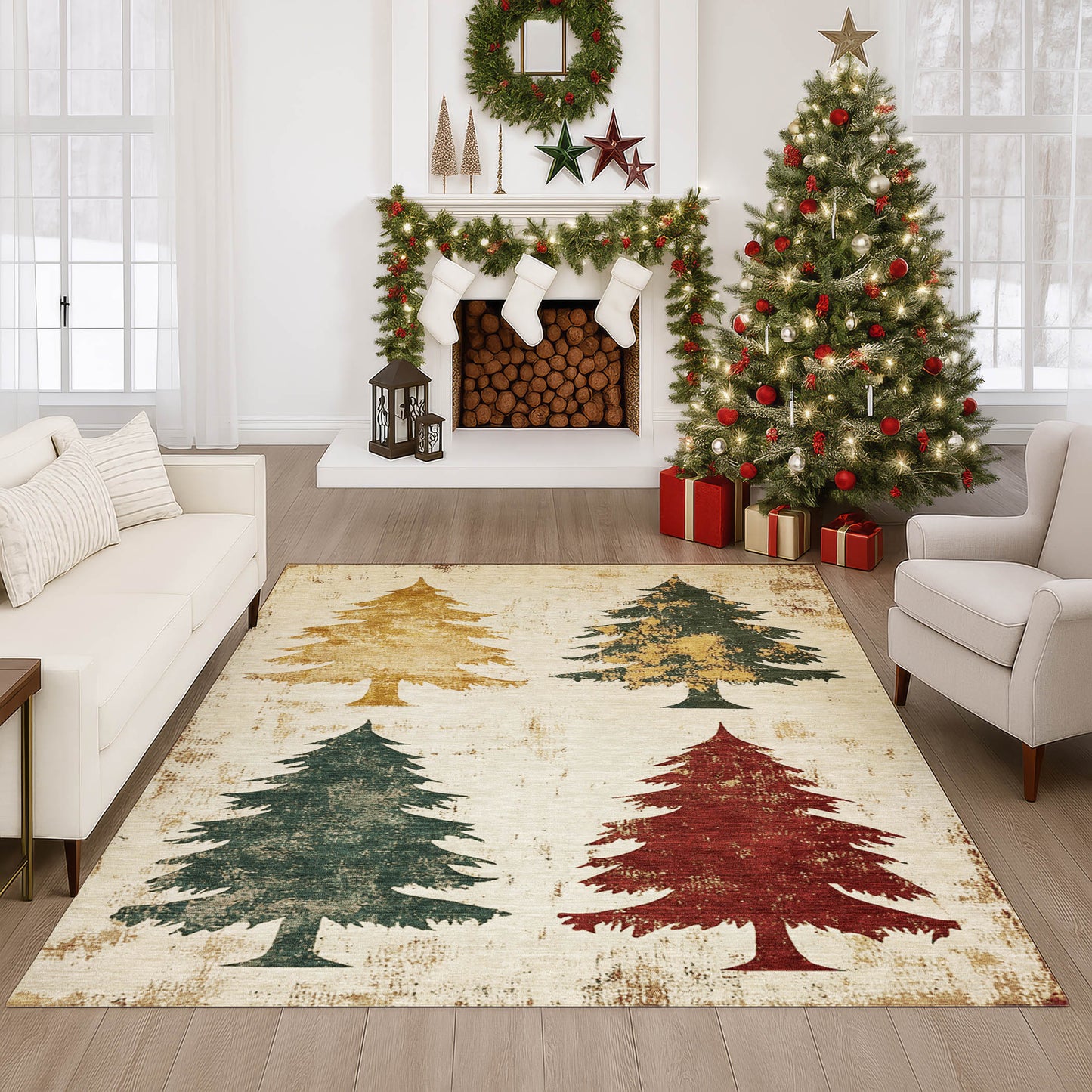 Dalyn Rugs Merry & Bright Ivory Holiday
