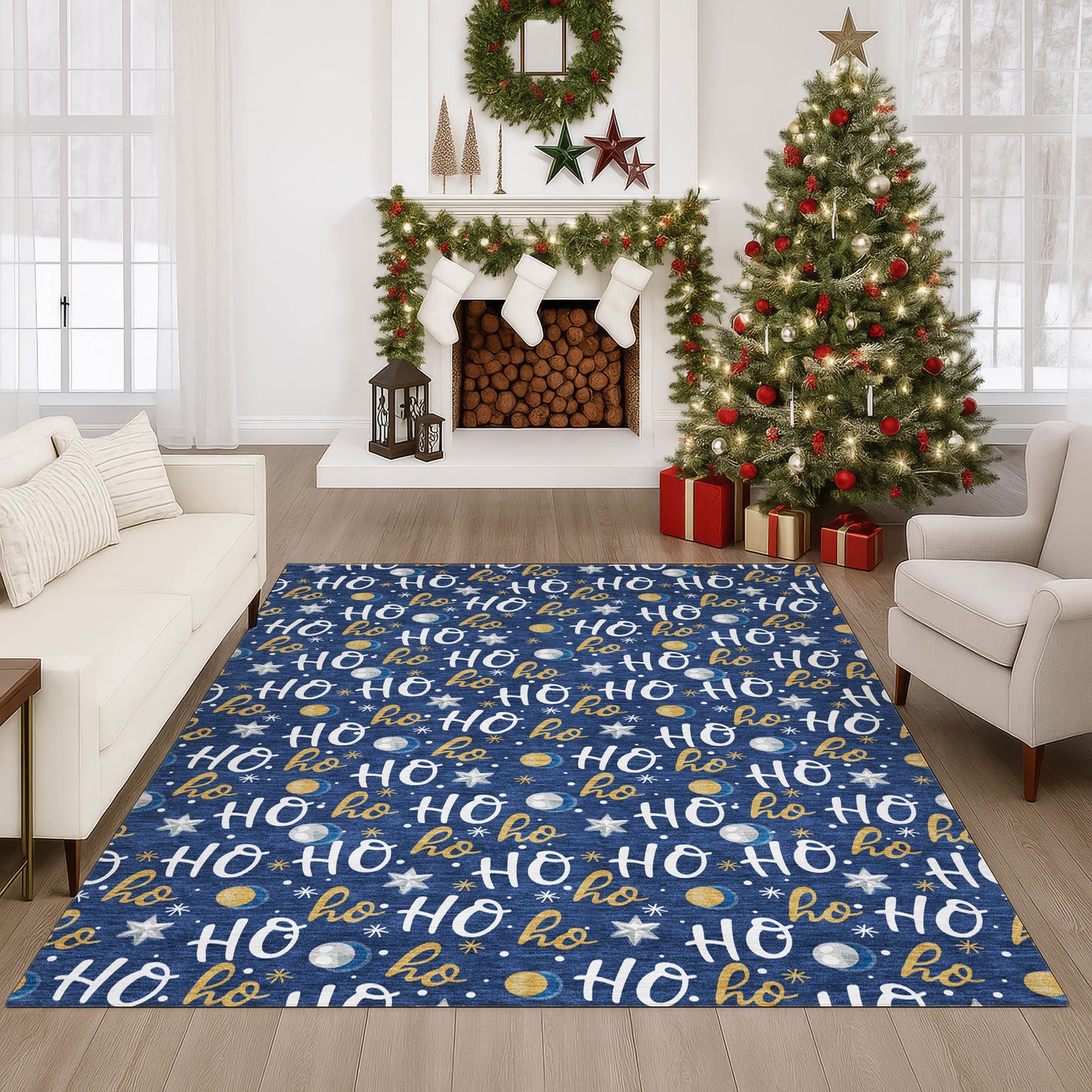 Dalyn Rugs Merry & Bright Navy Holiday
