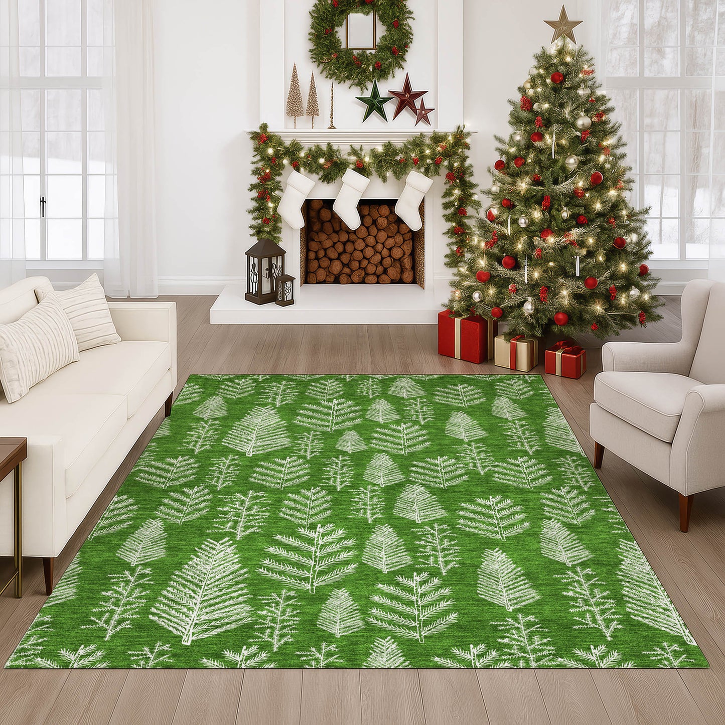 Dalyn Rugs Merry & Bright Green Holiday