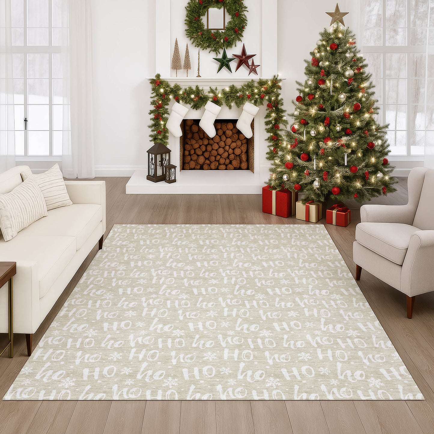 Dalyn Rugs Merry & Bright Beige Holiday