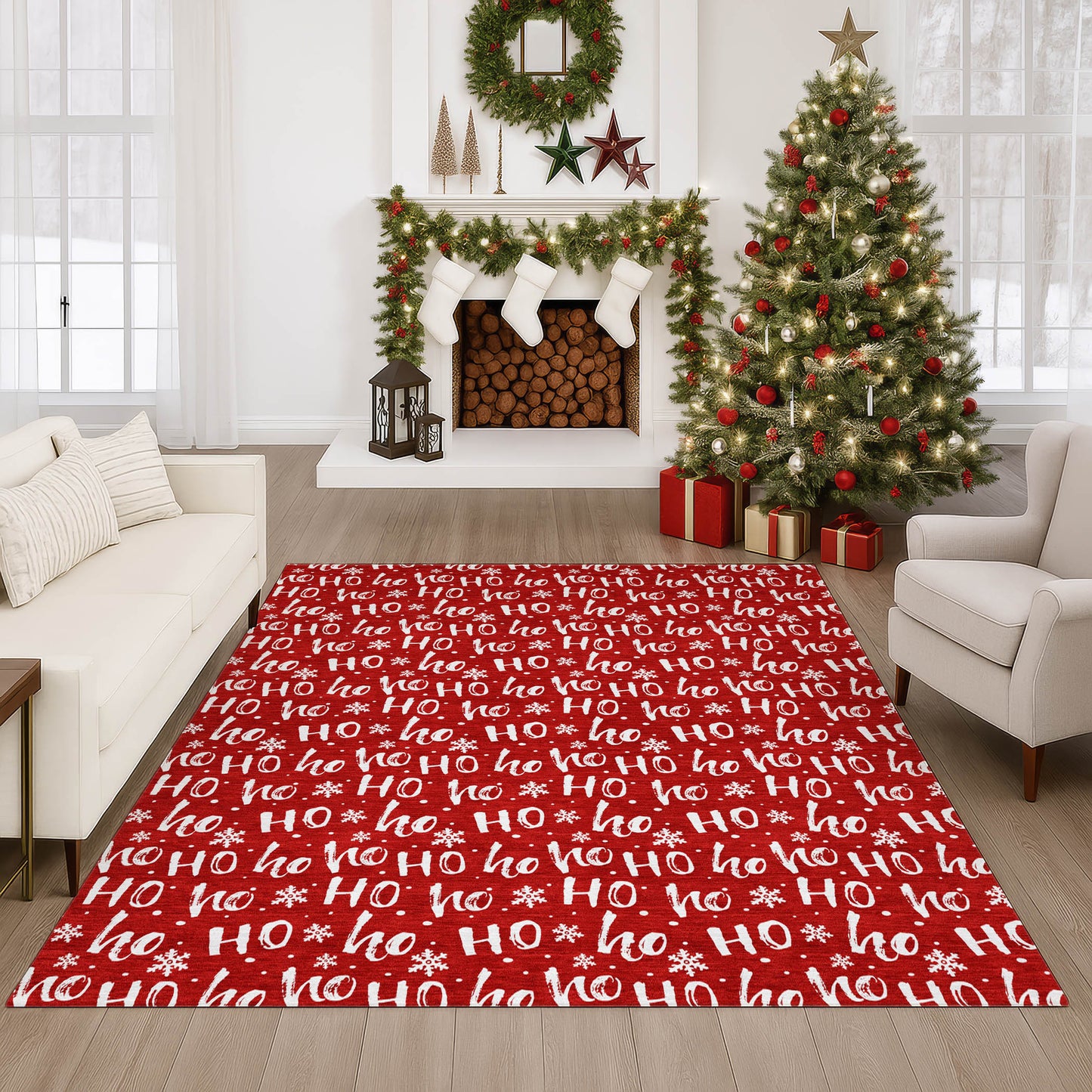 Dalyn Rugs Merry & Bright Red Holiday