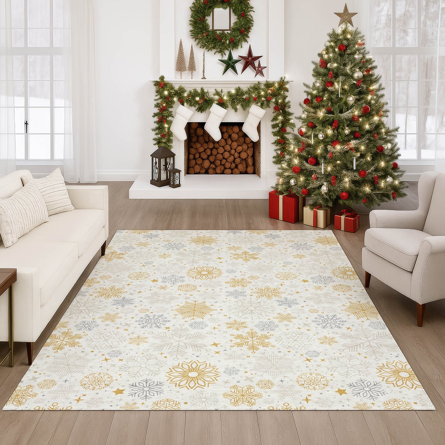 Dalyn Rugs Merry & Bright Ivory Holiday