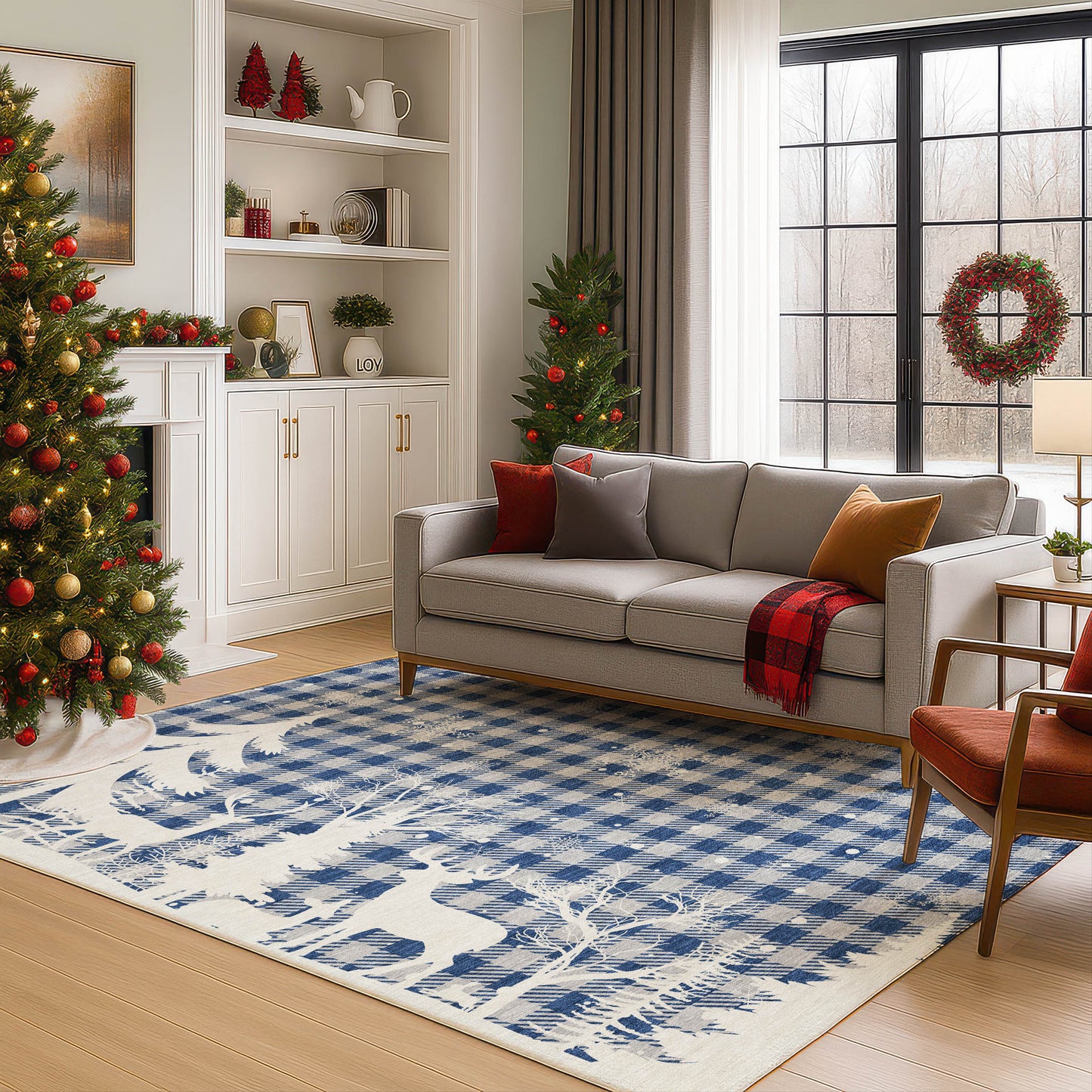 Dalyn Rugs Merry & Bright Blue Holiday
