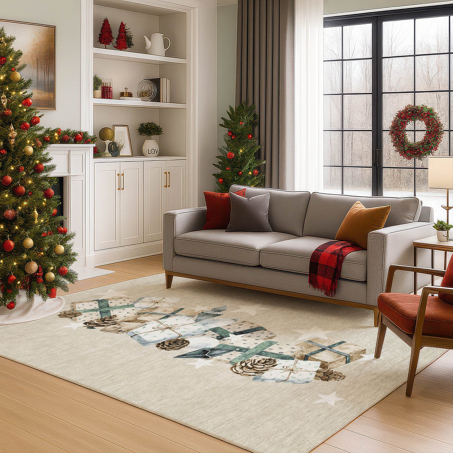 Dalyn Rugs Merry & Bright Beige Holiday