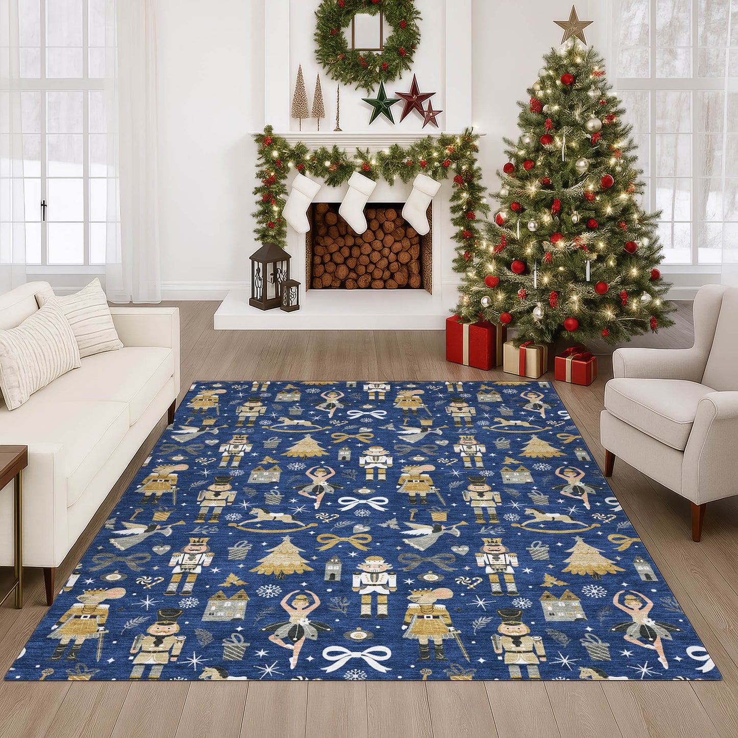 Dalyn Rugs Merry & Bright Navy Holiday