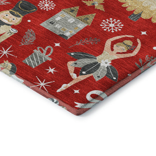 Dalyn Rugs Merry & Bright Red Holiday