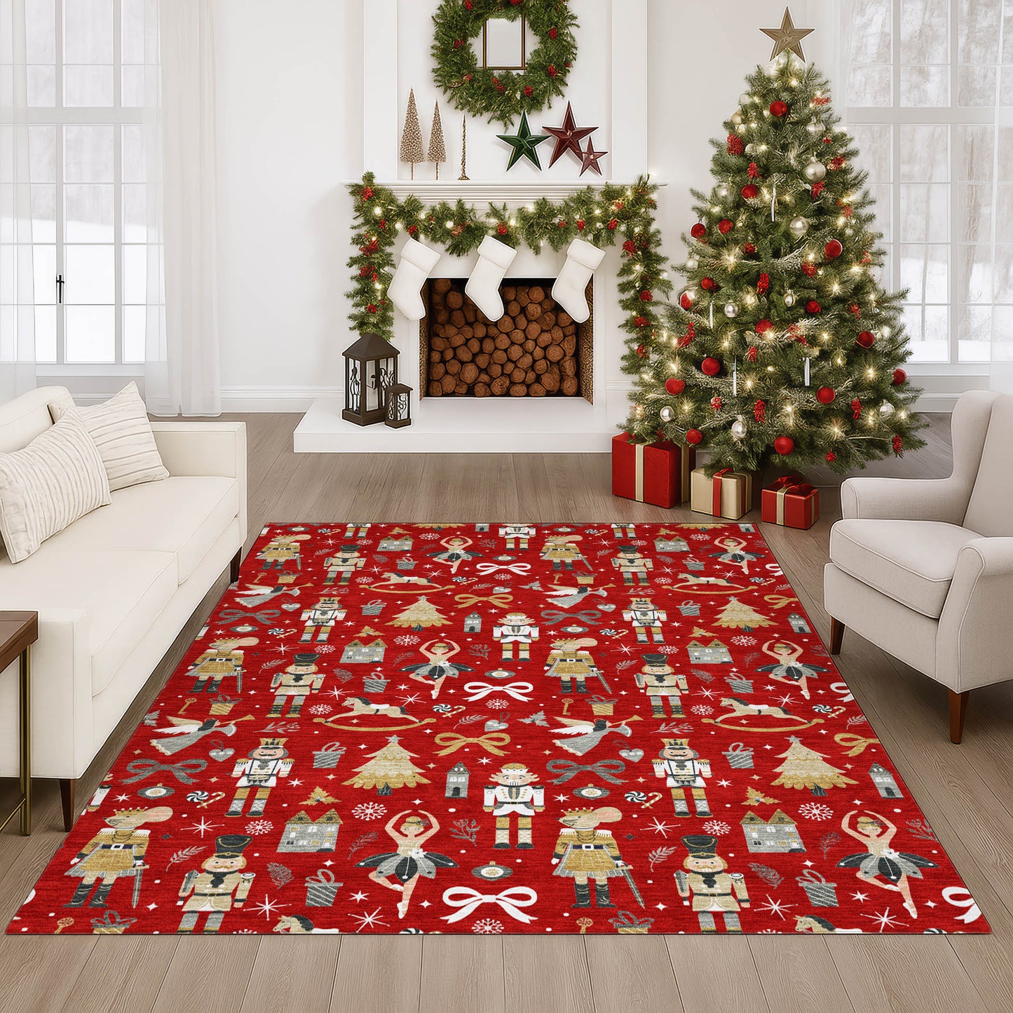 Dalyn Rugs Merry & Bright Red Holiday